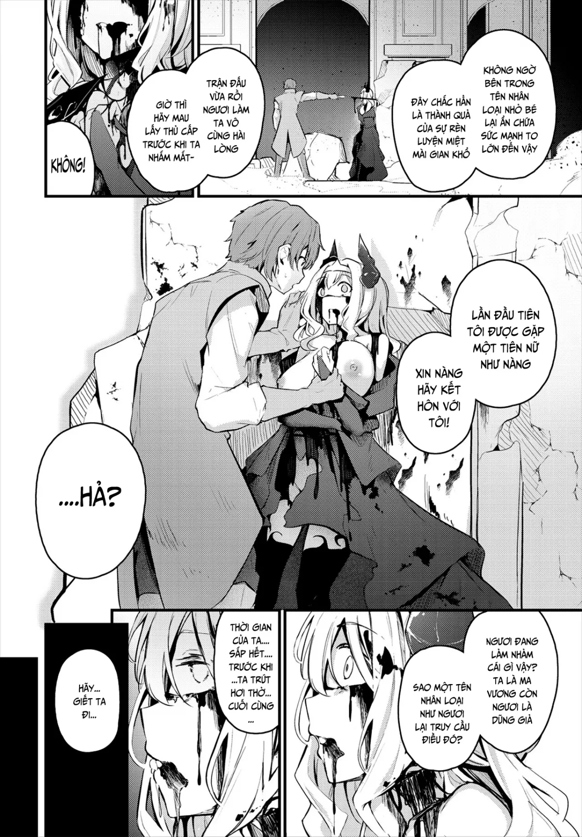 HentaiVN.net - Ảnh 3 - Tình Đầu Của Ma Vương [Hatsukoi to Maou;First Love And King of the Darkness] - Oneshot
