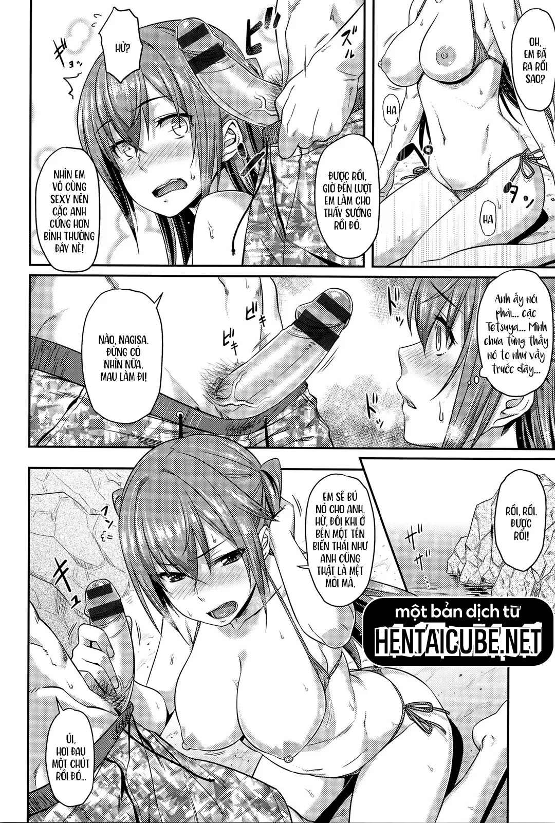 HentaiVN.net - Ảnh 7 - Đi chơi biển [Nagisa de Asobo; Playing on the Beach] - Oneshot