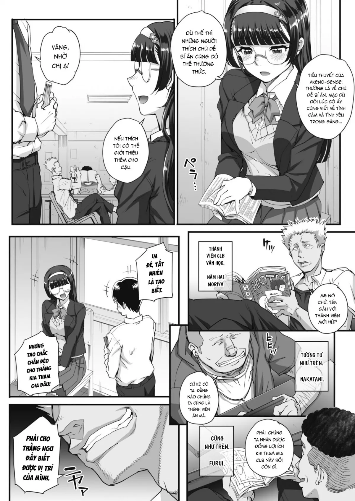 HentaiVN.net - Ảnh 4 - Bungaku o musaboru monotachi - Chap 1: Điều gì ẩn dấu đằng sau bầu không khí đó?