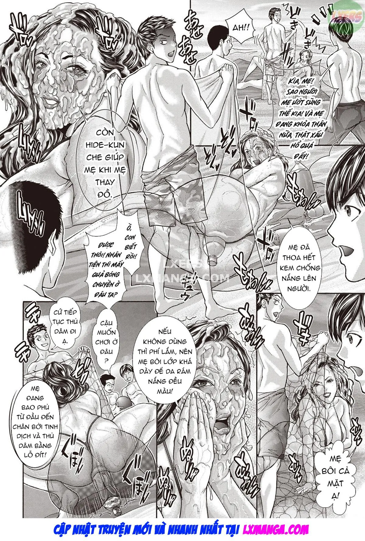 HentaiVN.net - Ảnh 17 - Beach de Bitch na Tomodachi no Mama [At The Beach With My Friend's Bitch Mom] - Oneshot