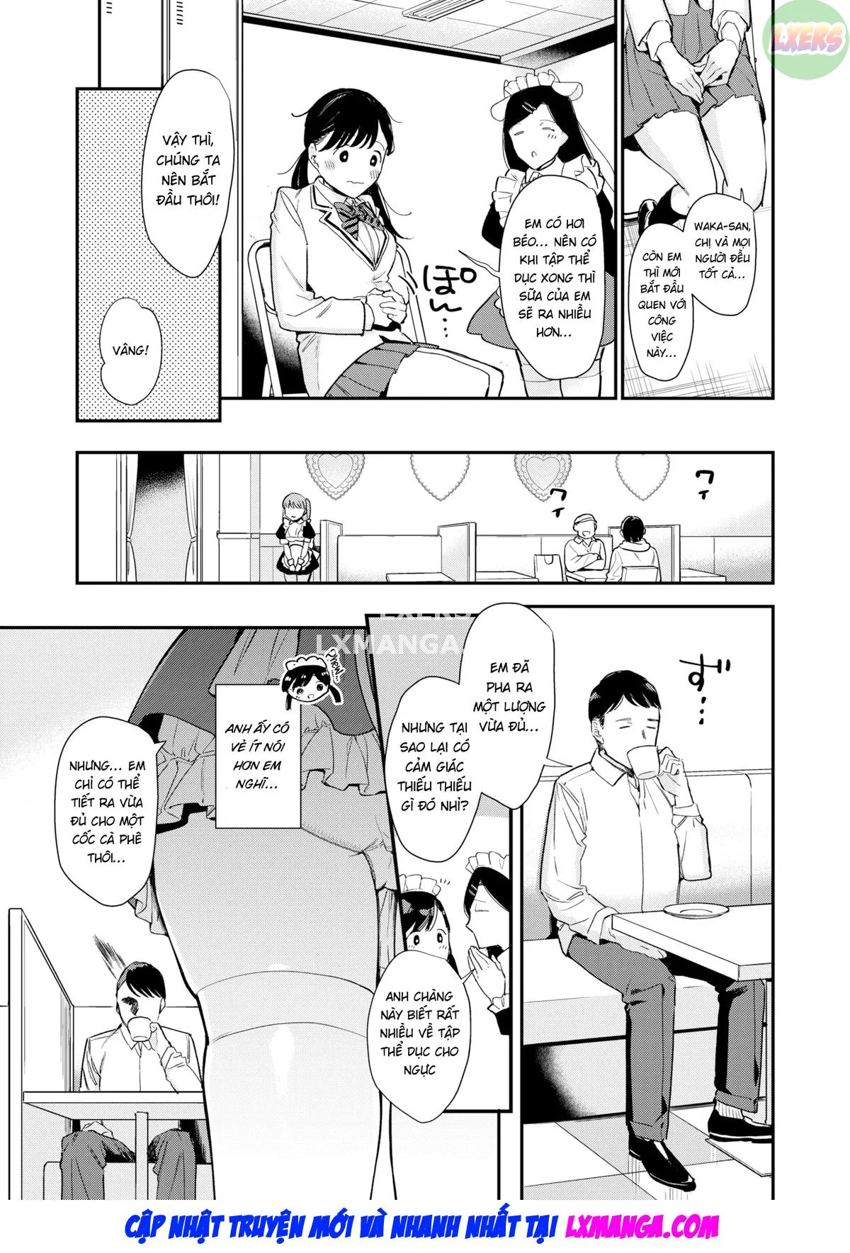 HentaiVN.net - Ảnh 10 - Cho anh xin thêm ít sữa - Oneshot