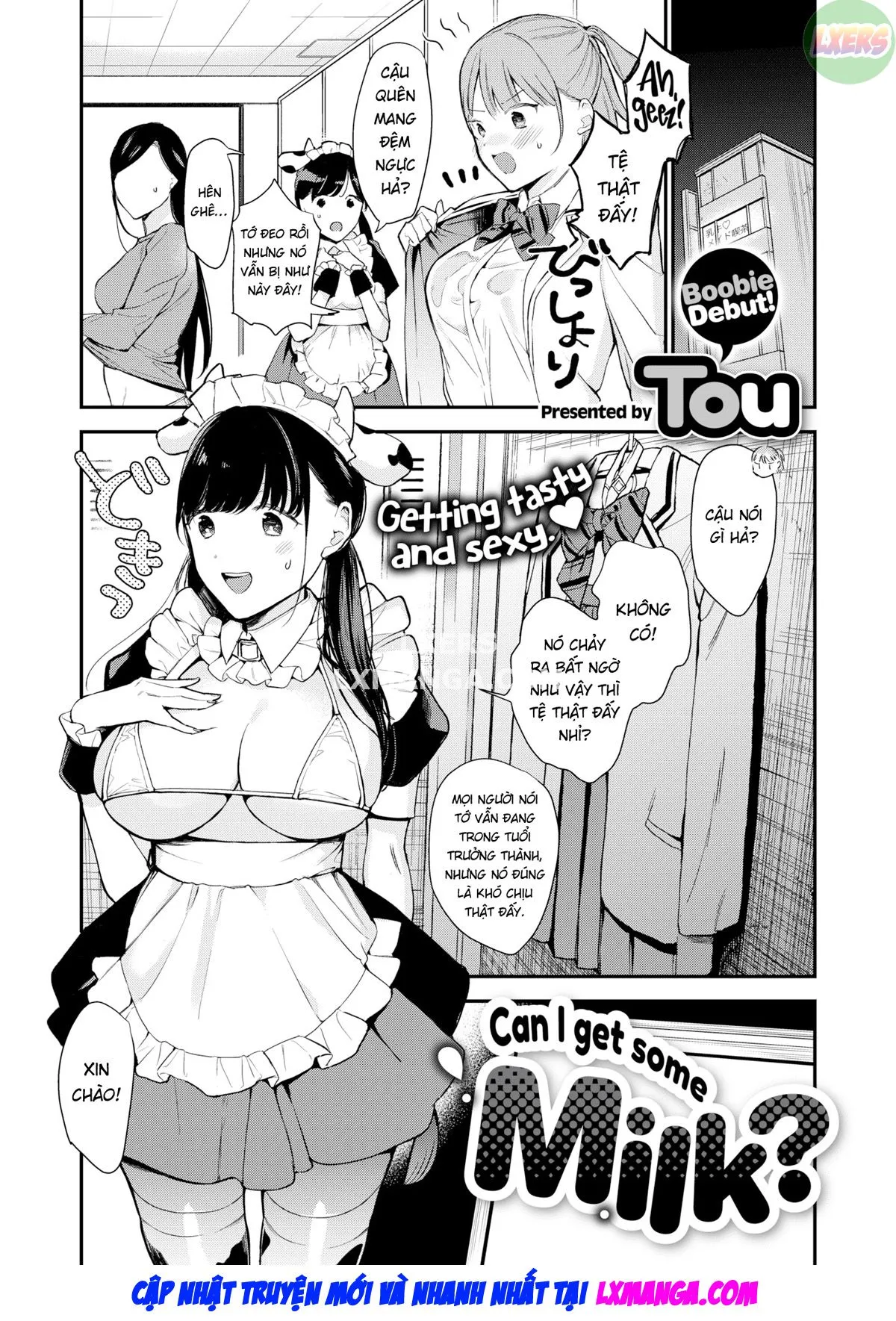 HentaiVN.net - Ảnh 4 - Cho anh xin thêm ít sữa - Oneshot