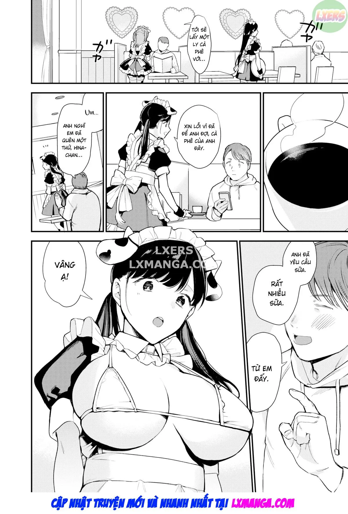 HentaiVN.net - Ảnh 5 - Cho anh xin thêm ít sữa - Oneshot