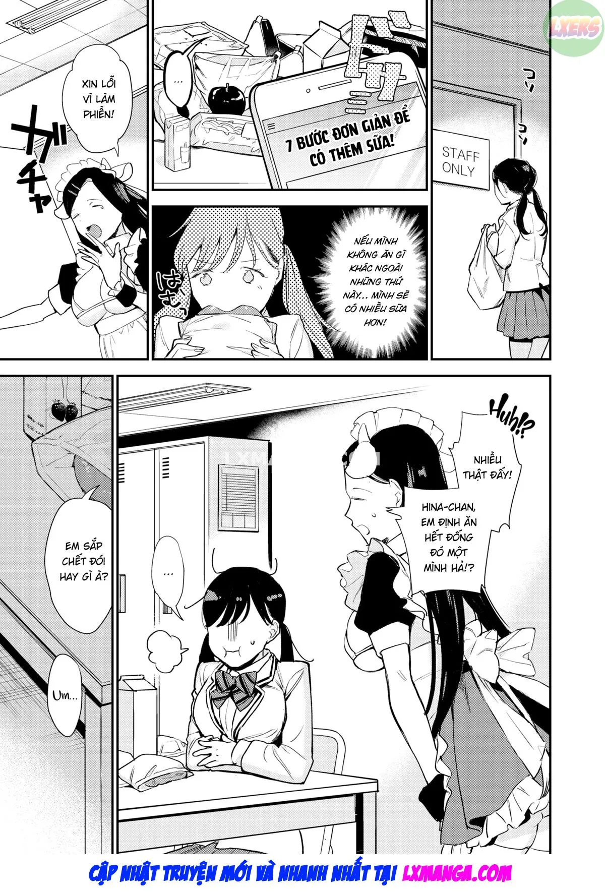 HentaiVN.net - Ảnh 8 - Cho anh xin thêm ít sữa - Oneshot