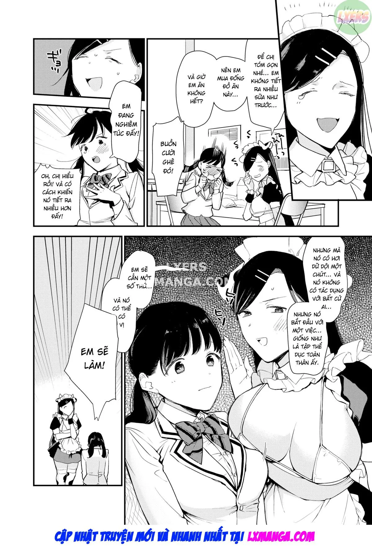 HentaiVN.net - Ảnh 9 - Cho anh xin thêm ít sữa - Oneshot