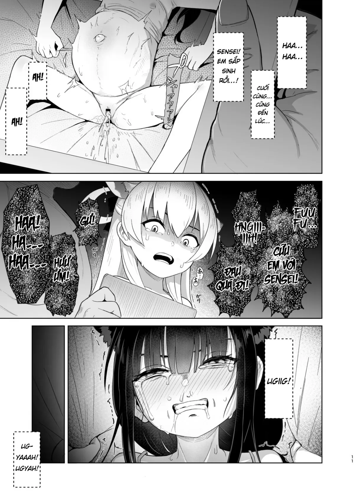 HentaiVN.net - Ảnh 10 - Kokona làm rất tốt! [Taihen Yoku Dekimashita] - Oneshot nứng
