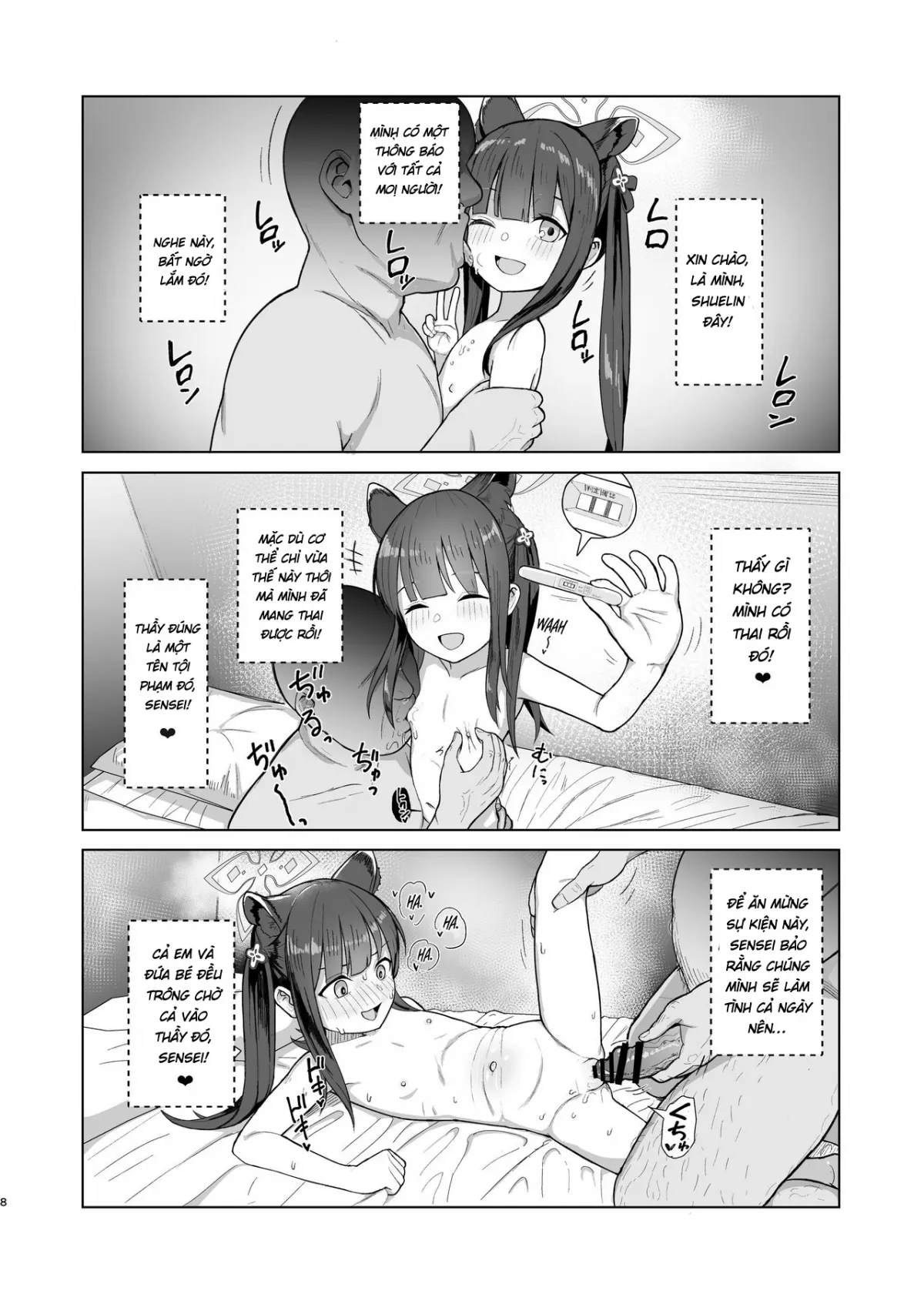 HentaiVN.net - Ảnh 7 - Kokona làm rất tốt! [Taihen Yoku Dekimashita] - Oneshot nứng