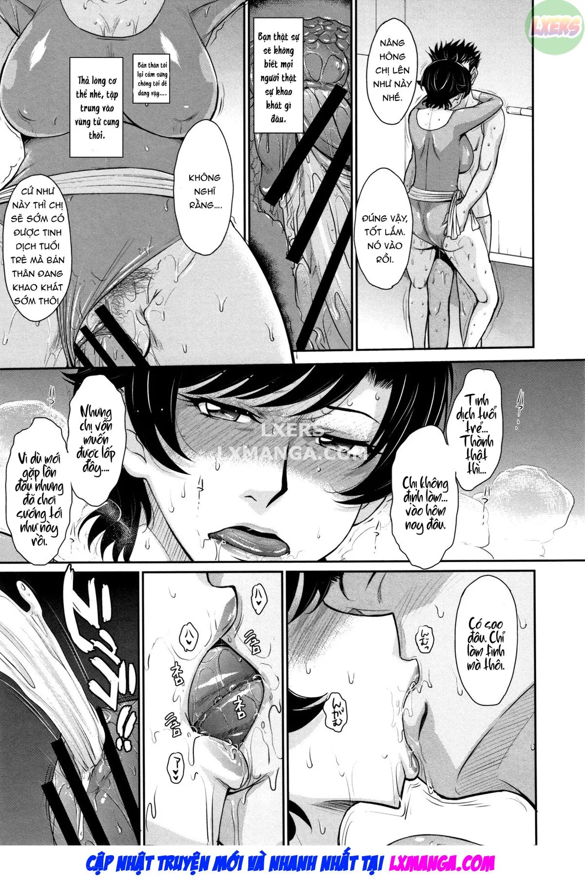 HentaiVN.net - Ảnh 28 - Hitozuma, Mitsu to Niku - Chap 1