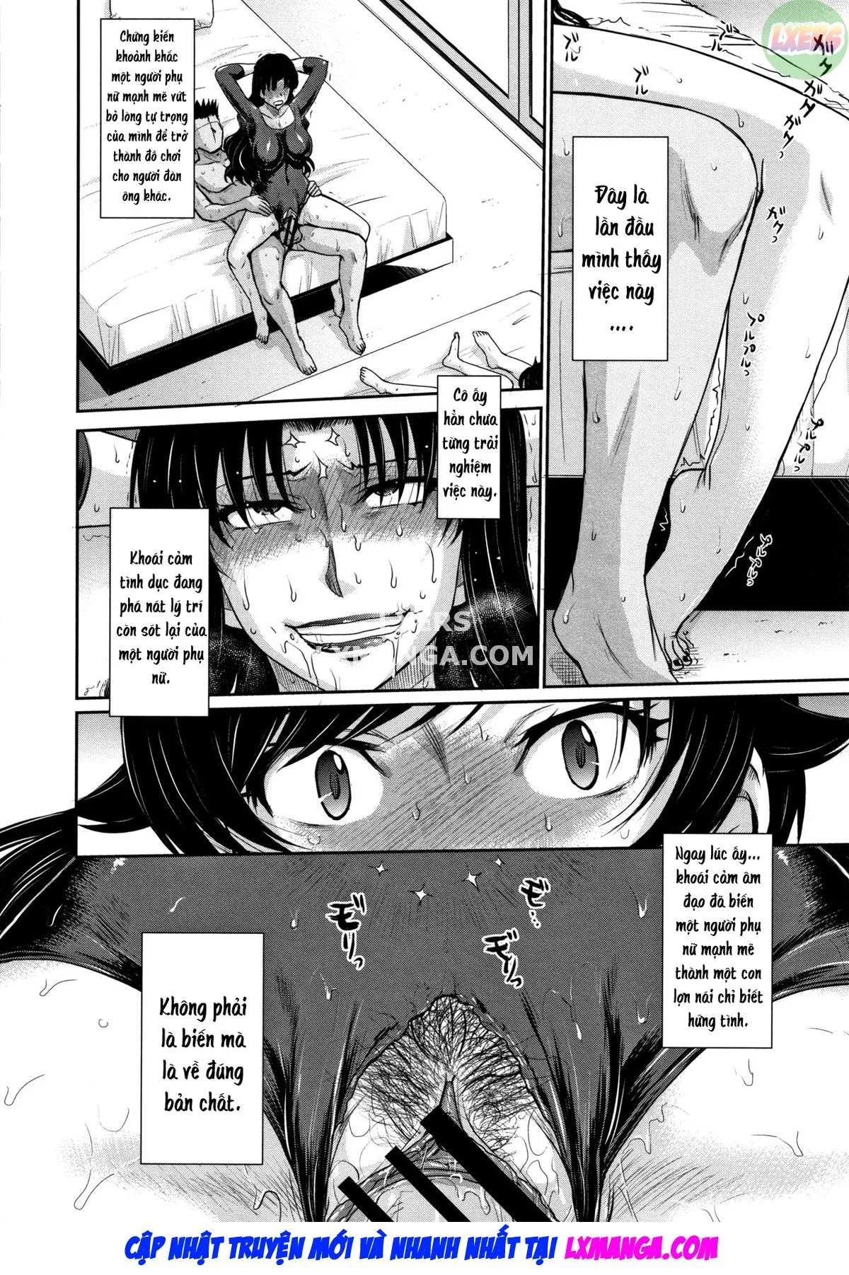 HentaiVN.net - Ảnh 18 - Hitozuma, Mitsu to Niku - Chap 4