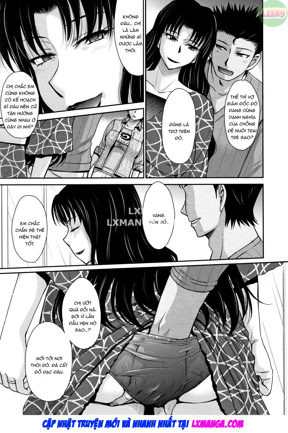 HentaiVN.net - Ảnh 3 - Hitozuma, Mitsu to Niku - Chap 4