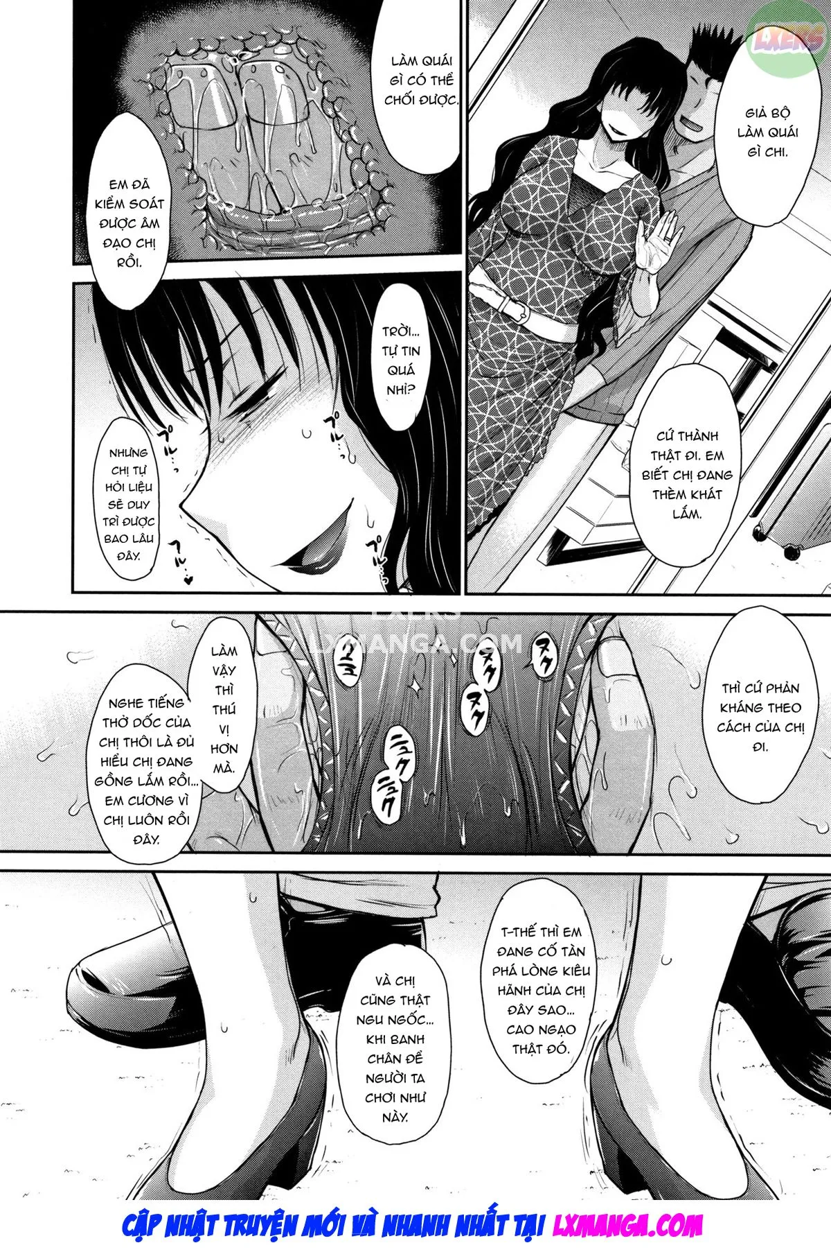 HentaiVN.net - Ảnh 4 - Hitozuma, Mitsu to Niku - Chap 4