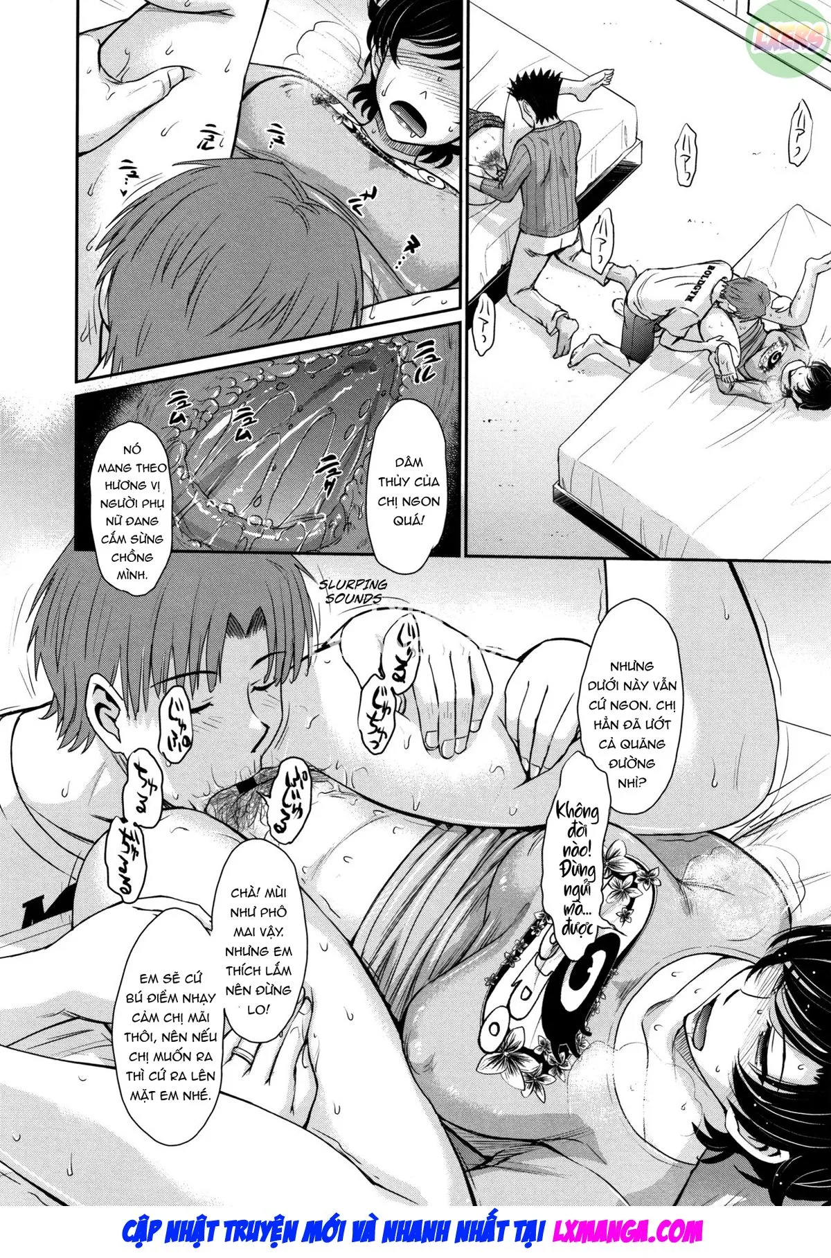 HentaiVN.net - Ảnh 6 - Hitozuma, Mitsu to Niku - Chap 4