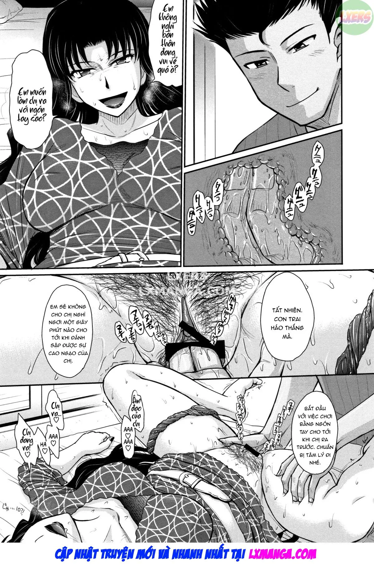 HentaiVN.net - Ảnh 7 - Hitozuma, Mitsu to Niku - Chap 4