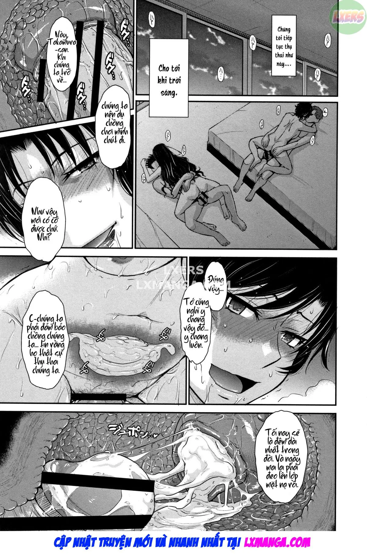 HentaiVN.net - Ảnh 23 - Hitozuma, Mitsu to Niku - Chap 5