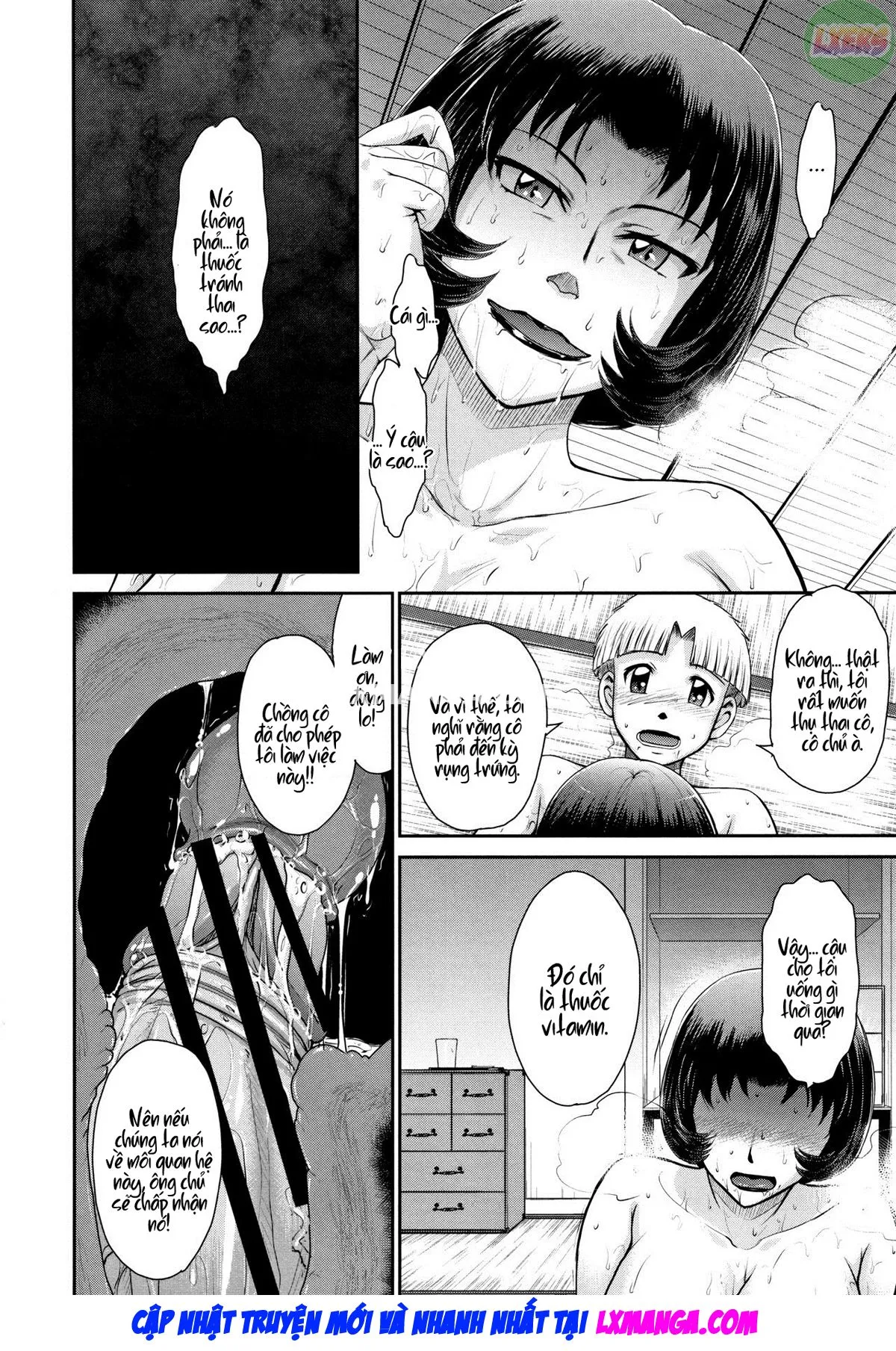 HentaiVN.net - Ảnh 20 - Hitozuma, Mitsu to Niku - Chap 6