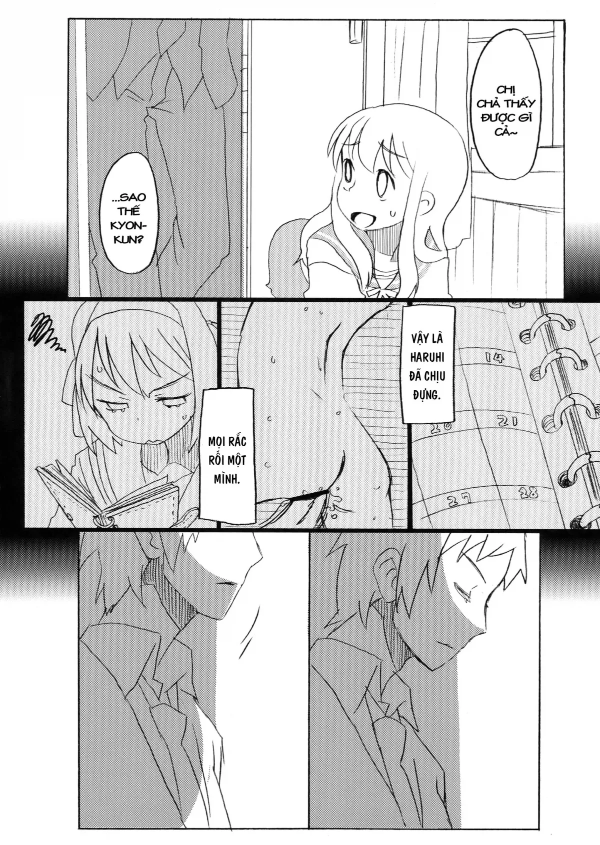 HentaiVN.net - Ảnh 18 - Cái thai của Suzumiya Haruhi [Suzumiya Haruhi no Fukuon, Matawa Genzai] - Oneshot