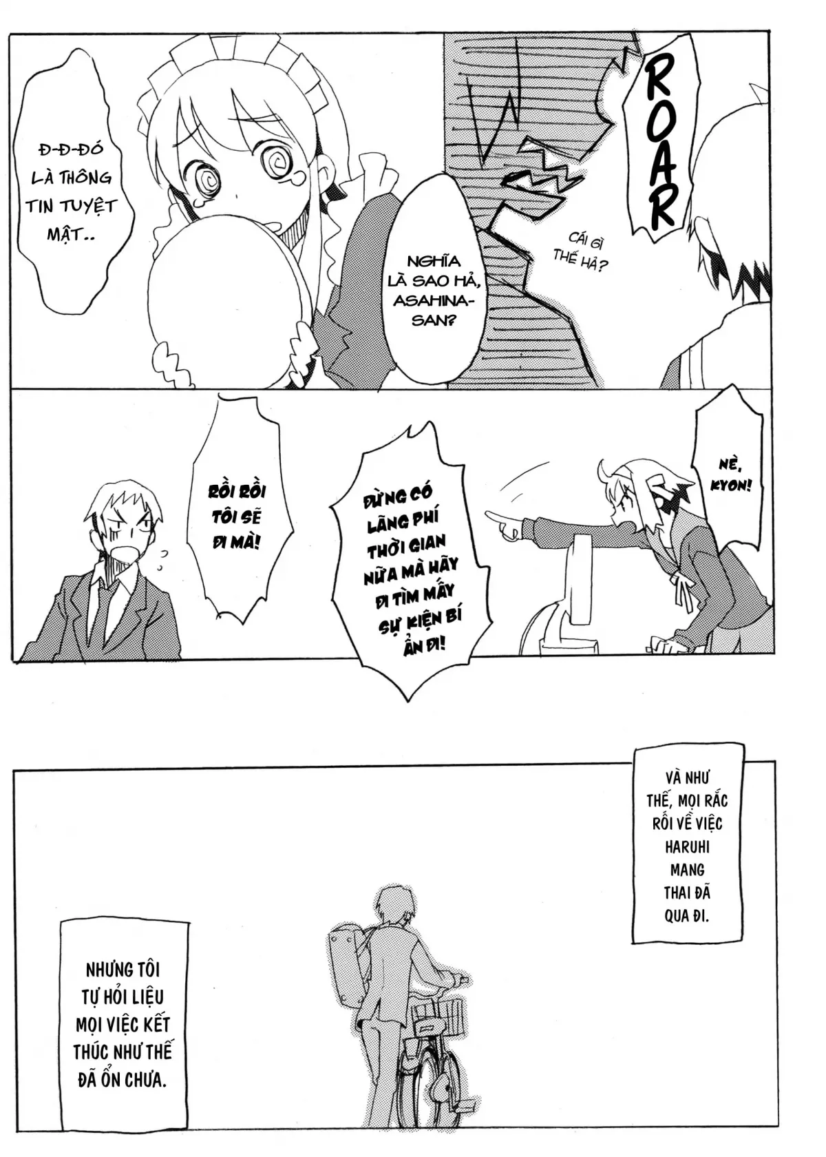 HentaiVN.net - Ảnh 23 - Cái thai của Suzumiya Haruhi [Suzumiya Haruhi no Fukuon, Matawa Genzai] - Oneshot