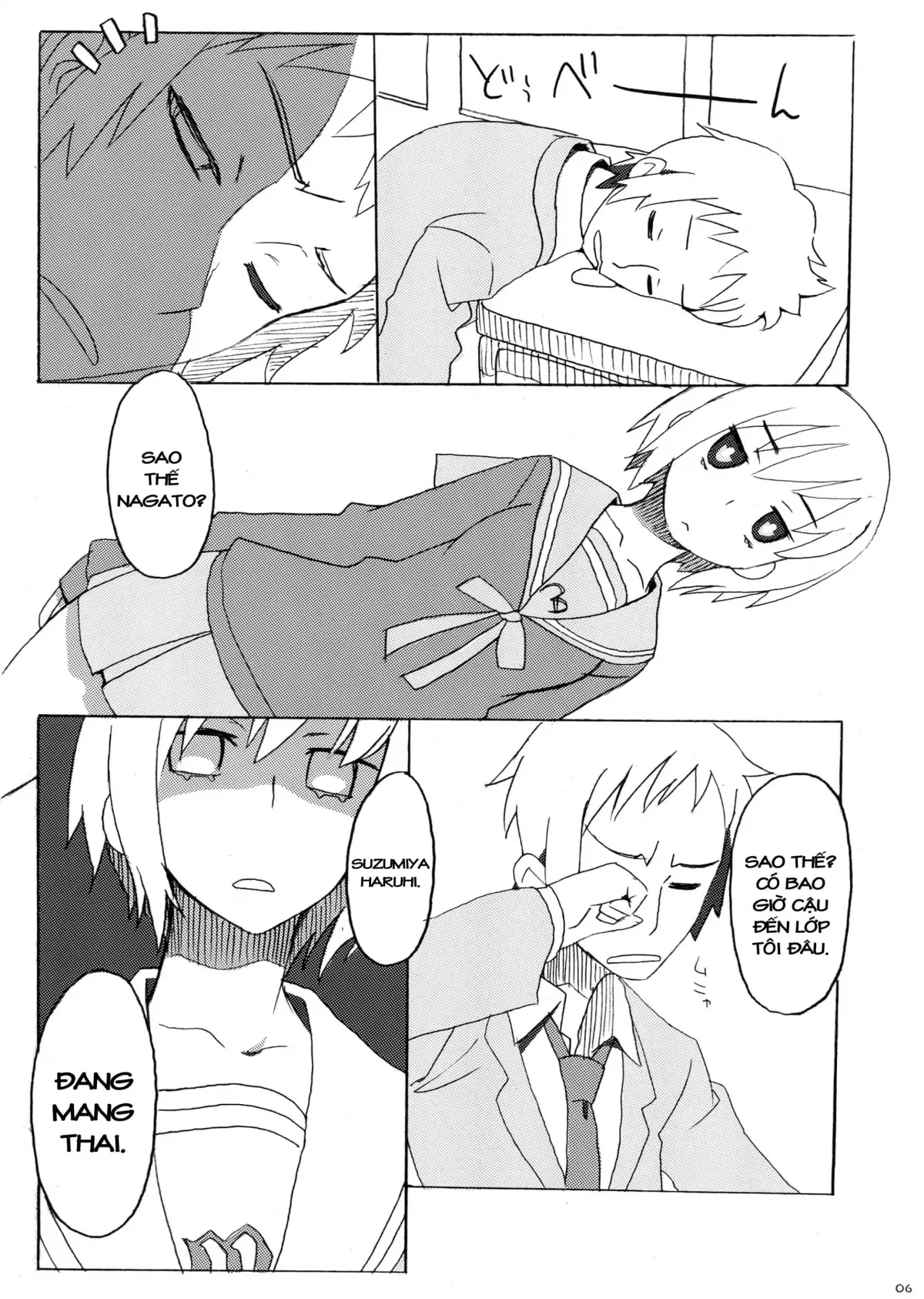 HentaiVN.net - Ảnh 6 - Cái thai của Suzumiya Haruhi [Suzumiya Haruhi no Fukuon, Matawa Genzai] - Oneshot