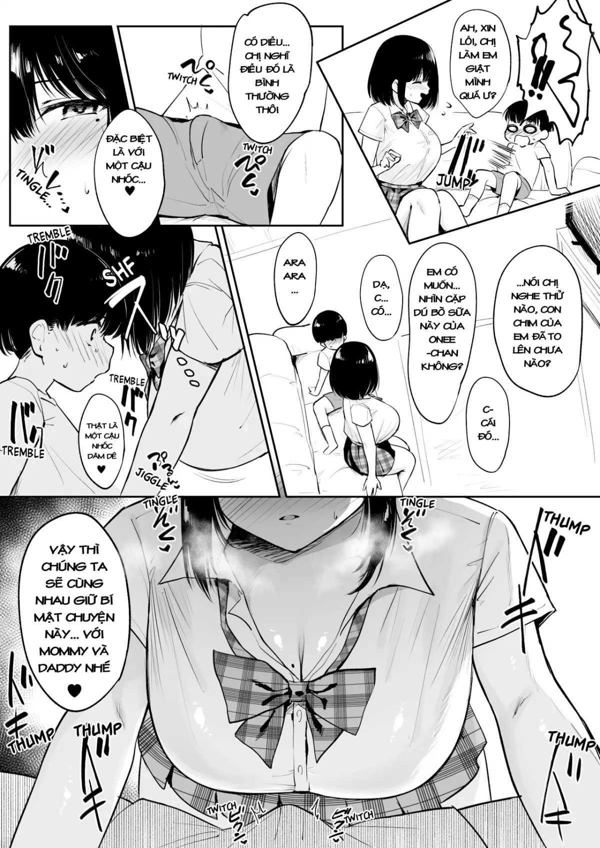 HentaiVN.net - Ảnh 4 - Cô Chị Hàng Xóm Dú Bự Nhận Nhóc Shota Làm Em Nuôi... Để Làm Thịt! [Kinjo no Onee-chan to Orusu Ban; Home Alone with the Neighborhood Onee-chan] - Oneshot