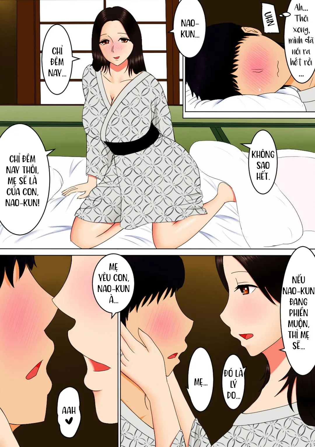 HentaiVN.net - Ảnh 10 - Cùng với mẹ [Haha to Issho ni; Together with Mom] - Oneshot