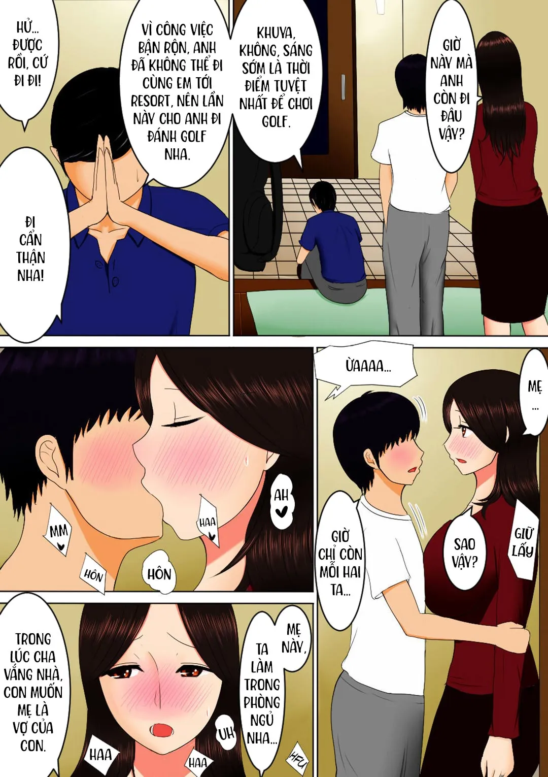 HentaiVN.net - Ảnh 24 - Cùng với mẹ [Haha to Issho ni; Together with Mom] - Oneshot