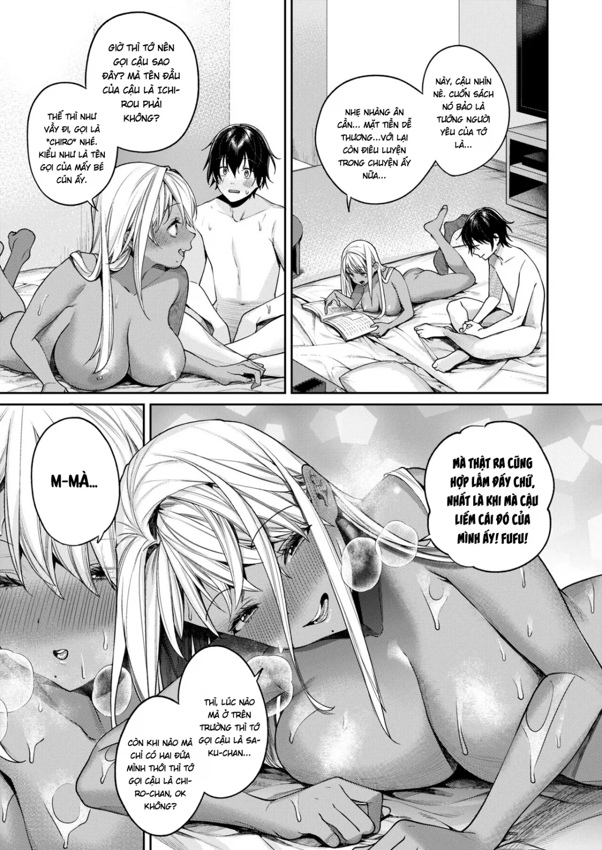 HentaiVN.net - Ảnh 28 - Lí do tôi có có bạn gái là cô nàng gyaru da ngăm! - Oneshot bắn tùm lum