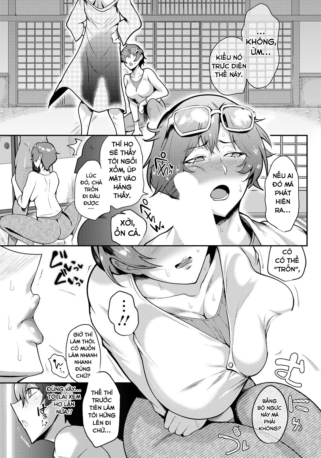 HentaiVN.net - Ảnh 3 - Fusumagai no Mesu Kage ~Sensei wa Ayashiku Yurete~ [Silhouette Through the Screen ~Sensei's Suspiciously Swaying~] - Oneshot!