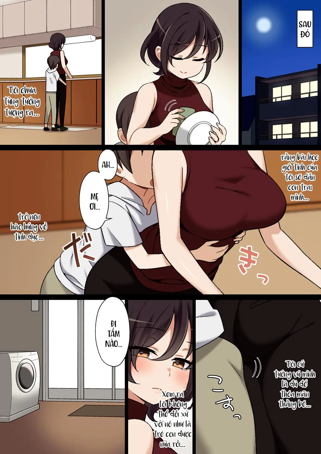 HentaiVN.net - Ảnh 12 - Mẹ là lần đầu tiên của tôi [My First sexual experience with my mother; Atarashii Okaa-san to Ecchi na Hatsutaiken] - Oneshot