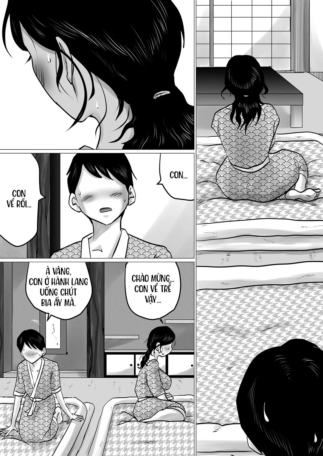 HentaiVN.net - Ảnh 13 - Cùng mẹ đi suối nước nóng [Hot Spring Trip With My Mature Mother ~ I Was Going To Be Filial, But My Mom's Body Was Too Sexy~; Jukubo To Futari De, Onsen Ryokou. ~Oyakoukou Suru Tsumori Ga, Kaa-San No Karada Ga Ero Sugita Node…~] - Oneshot
