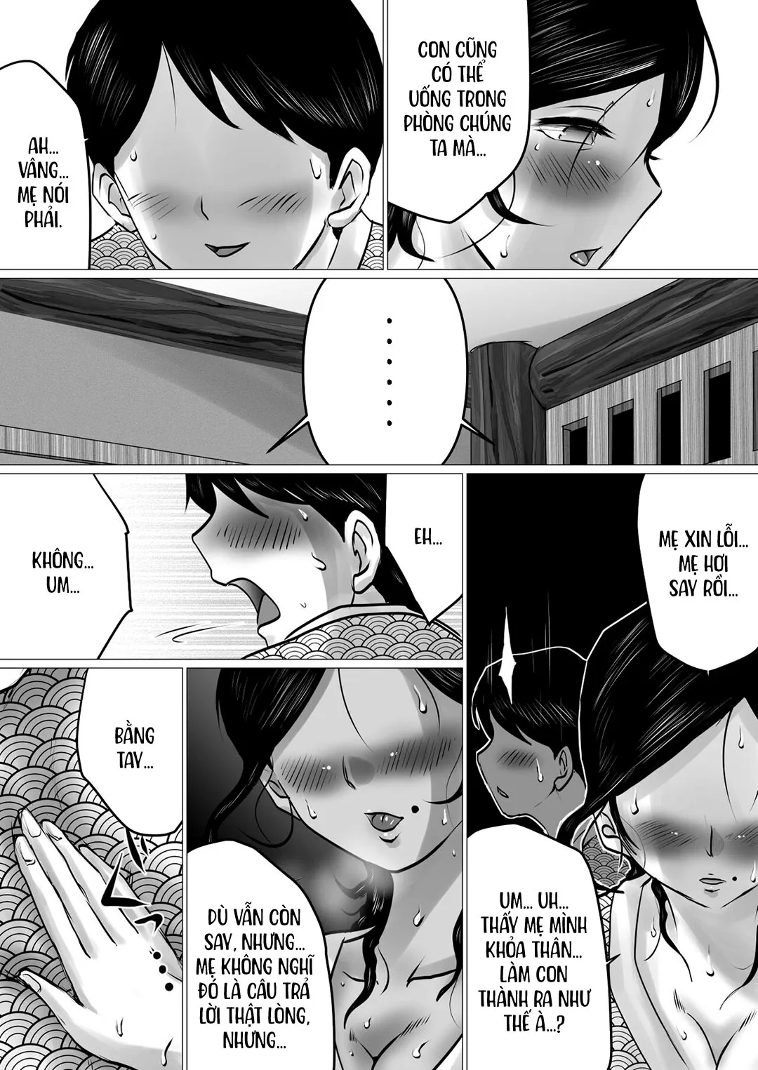 HentaiVN.net - Ảnh 14 - Cùng mẹ đi suối nước nóng [Hot Spring Trip With My Mature Mother ~ I Was Going To Be Filial, But My Mom's Body Was Too Sexy~; Jukubo To Futari De, Onsen Ryokou. ~Oyakoukou Suru Tsumori Ga, Kaa-San No Karada Ga Ero Sugita Node…~] - Oneshot