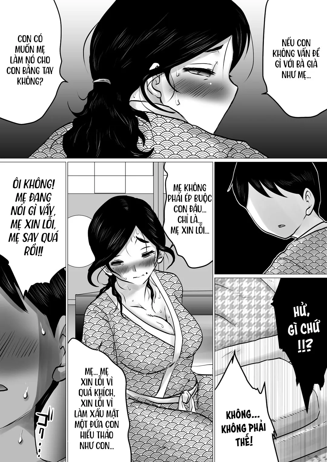 HentaiVN.net - Ảnh 15 - Cùng mẹ đi suối nước nóng [Hot Spring Trip With My Mature Mother ~ I Was Going To Be Filial, But My Mom's Body Was Too Sexy~; Jukubo To Futari De, Onsen Ryokou. ~Oyakoukou Suru Tsumori Ga, Kaa-San No Karada Ga Ero Sugita Node…~] - Oneshot