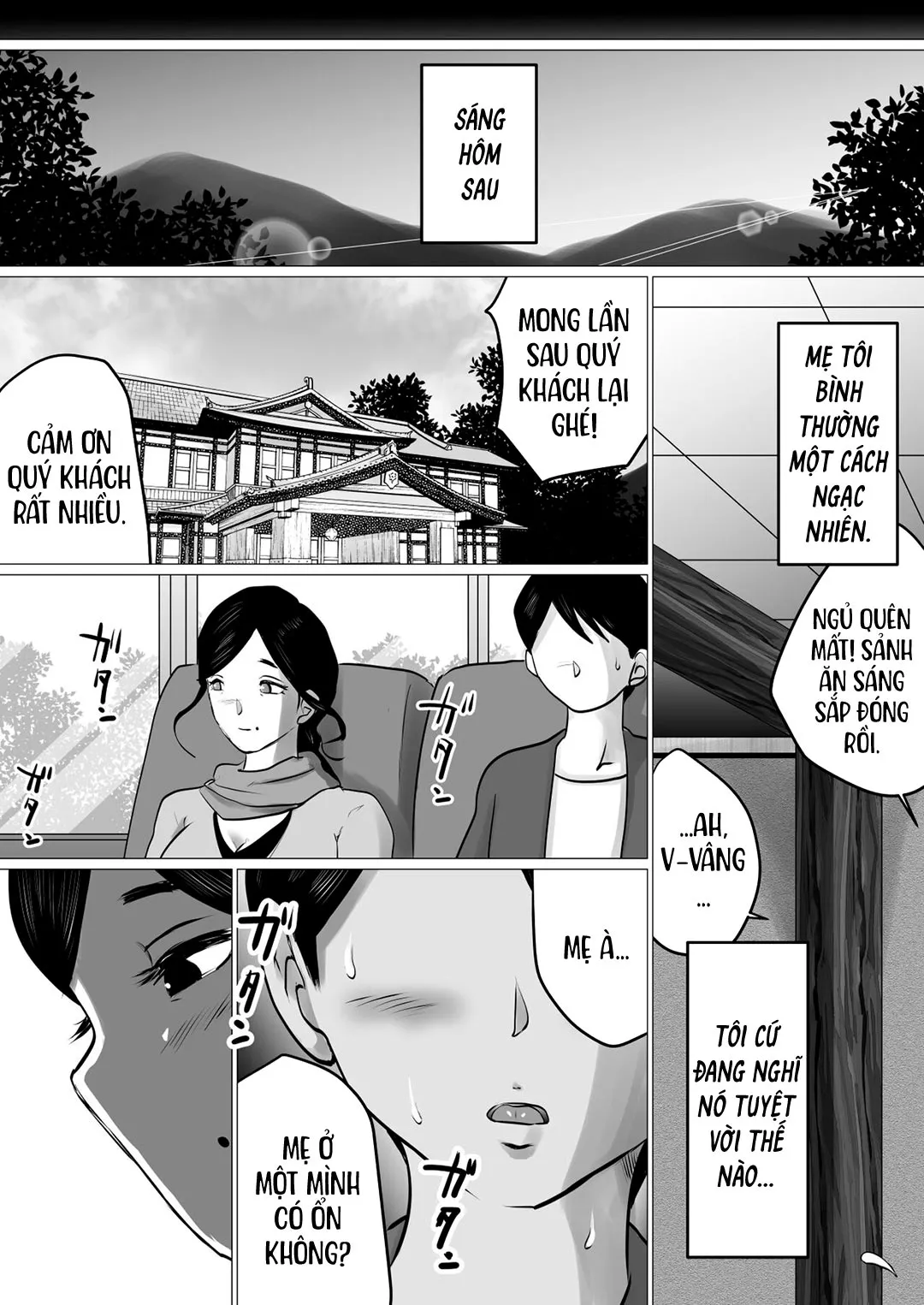 HentaiVN.net - Ảnh 50 - Cùng mẹ đi suối nước nóng [Hot Spring Trip With My Mature Mother ~ I Was Going To Be Filial, But My Mom's Body Was Too Sexy~; Jukubo To Futari De, Onsen Ryokou. ~Oyakoukou Suru Tsumori Ga, Kaa-San No Karada Ga Ero Sugita Node…~] - Oneshot