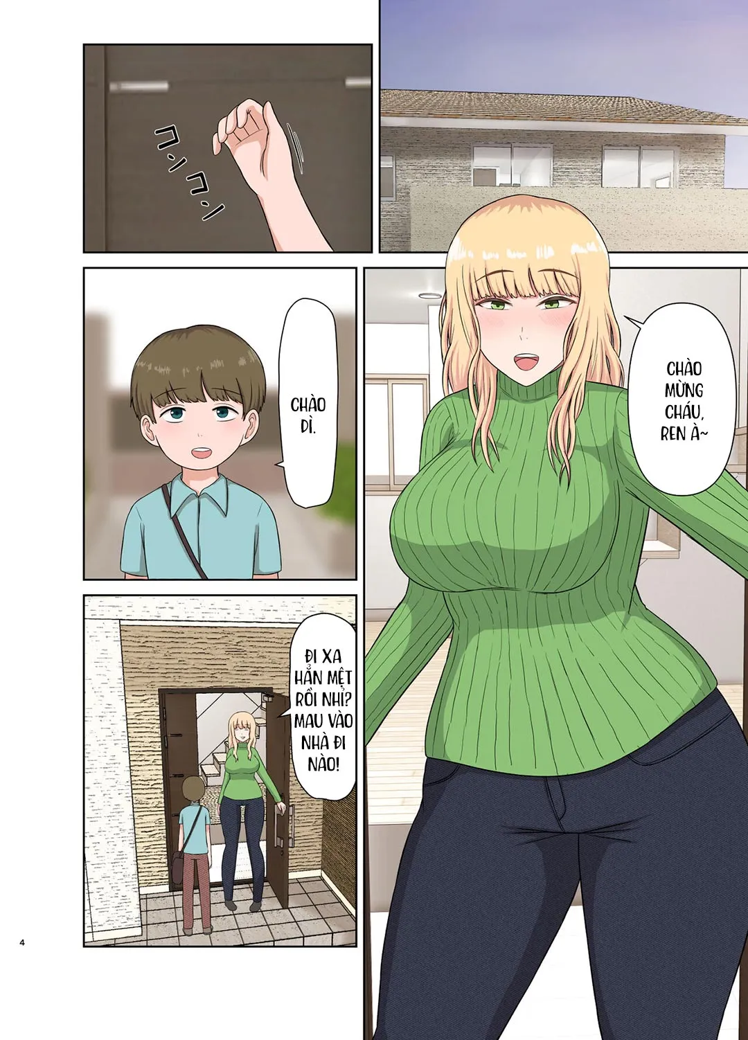 HentaiVN.net - Ảnh 4 - Hấp diêm người dì tóc vàng đang ngủ say [Kinpatsu Oba-san no Suiminkan; Blonde Aunt's Sleep Rape] - Oneshot