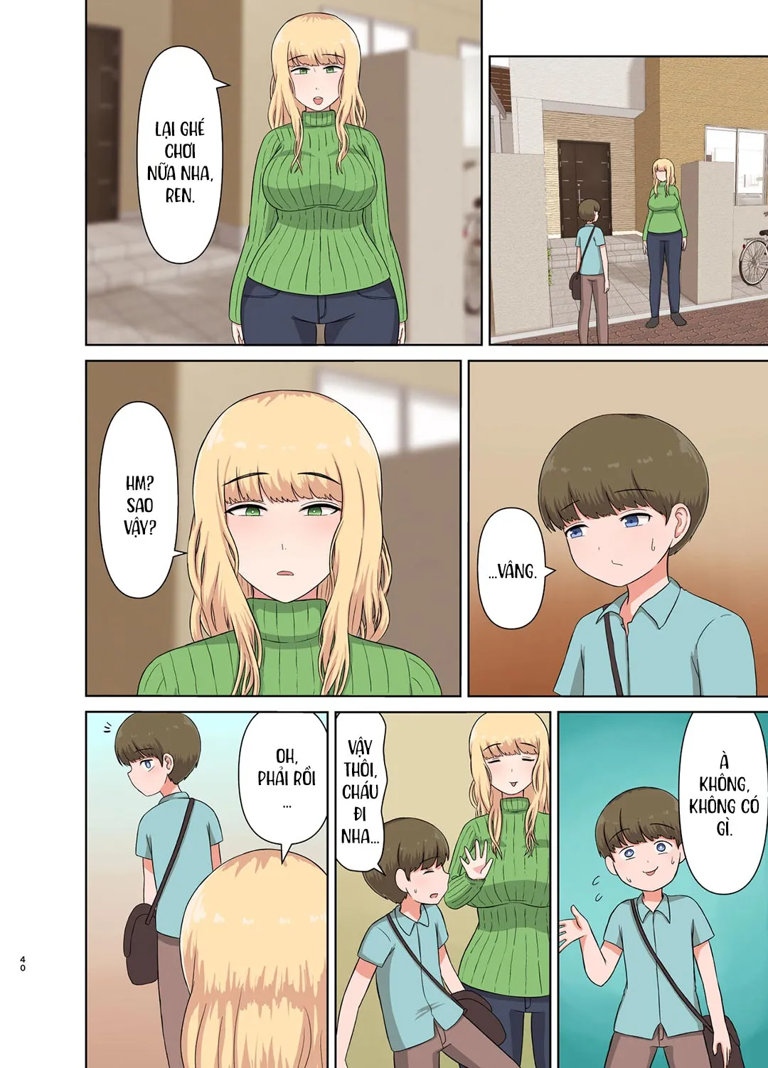 HentaiVN.net - Ảnh 40 - Hấp diêm người dì tóc vàng đang ngủ say [Kinpatsu Oba-san no Suiminkan; Blonde Aunt's Sleep Rape] - Oneshot