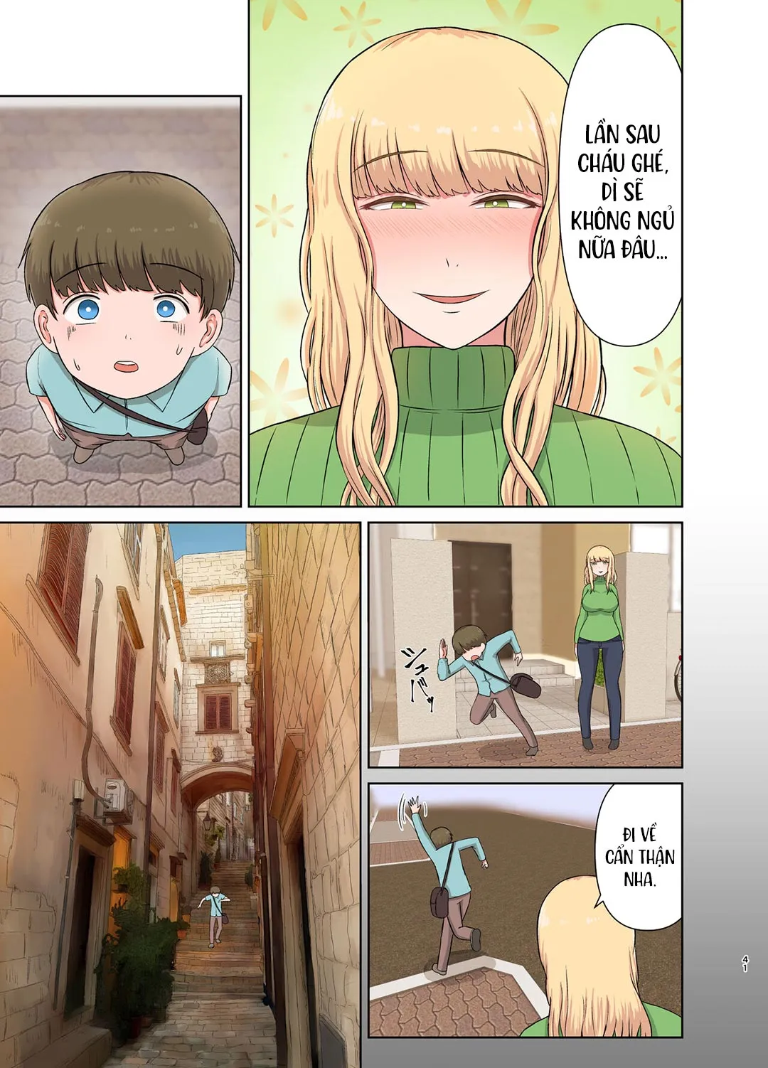 HentaiVN.net - Ảnh 41 - Hấp diêm người dì tóc vàng đang ngủ say [Kinpatsu Oba-san no Suiminkan; Blonde Aunt's Sleep Rape] - Oneshot