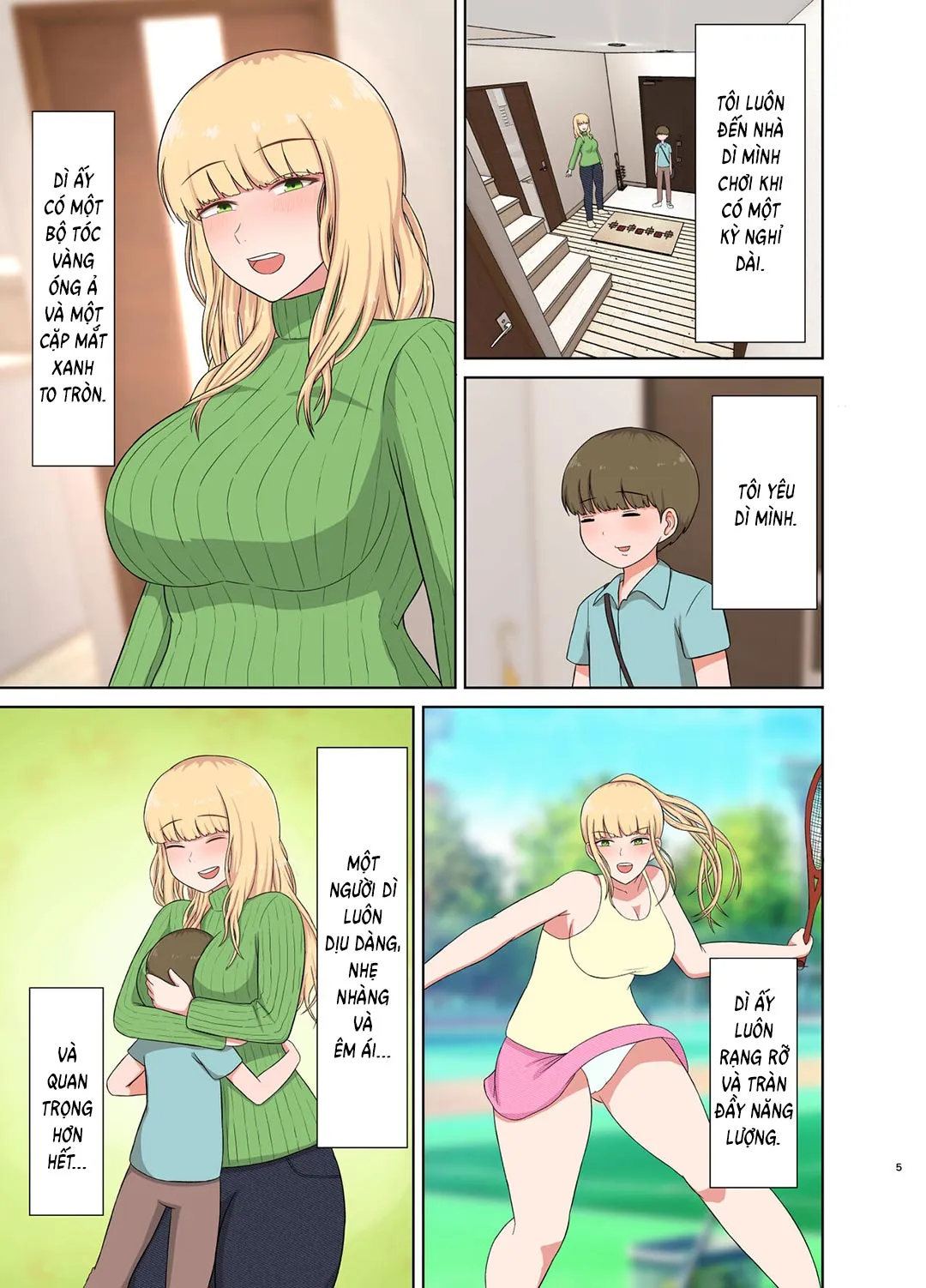 HentaiVN.net - Ảnh 5 - Hấp diêm người dì tóc vàng đang ngủ say [Kinpatsu Oba-san no Suiminkan; Blonde Aunt's Sleep Rape] - Oneshot