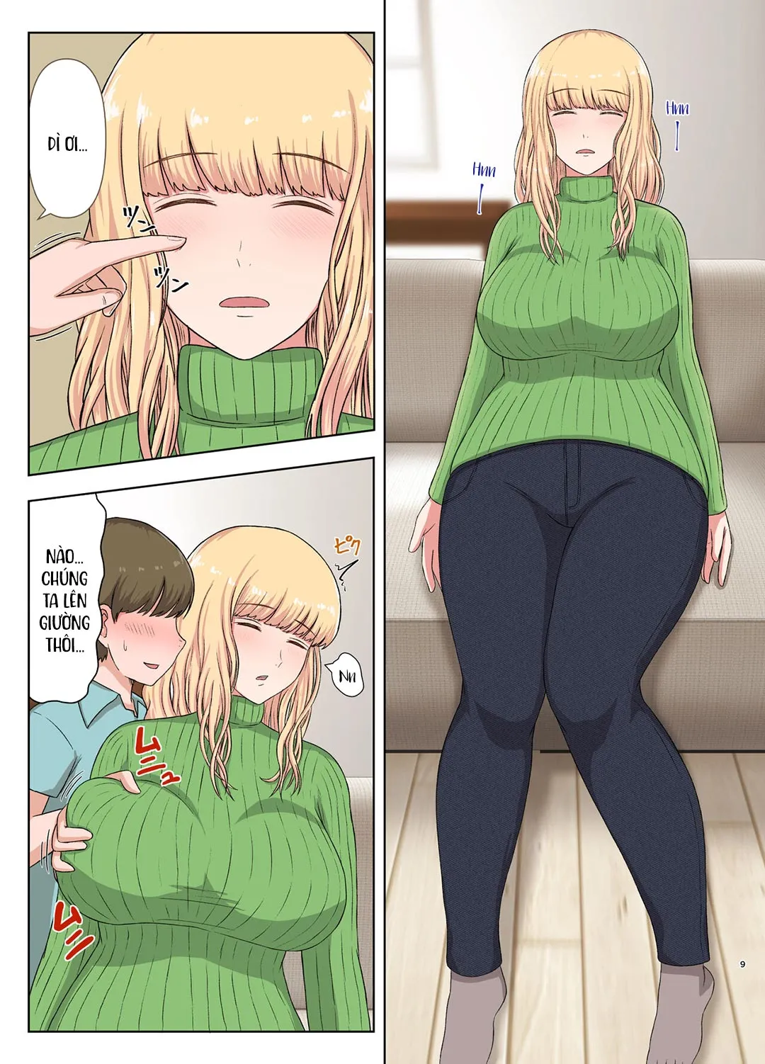 HentaiVN.net - Ảnh 9 - Hấp diêm người dì tóc vàng đang ngủ say [Kinpatsu Oba-san no Suiminkan; Blonde Aunt's Sleep Rape] - Oneshot
