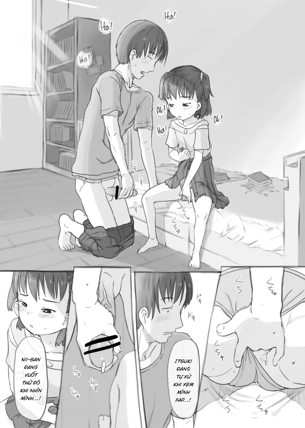 HentaiVN.net - Ảnh 19 - Fap cùng em gái [Imouto to Nuku] - Chap 1