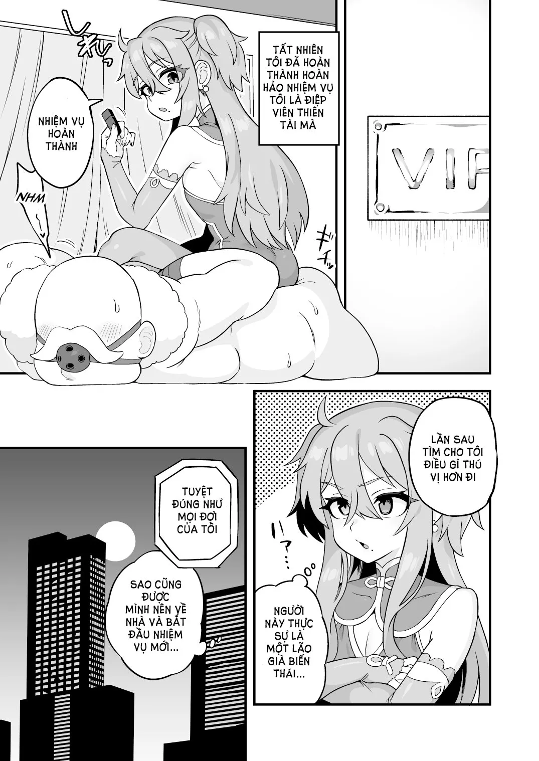 HentaiVN.net - Ảnh 16 - Một điệp viên thiên tài không bao giờ thất bại!! [Tensai supai wa shikujiranai!!] - Oneshot