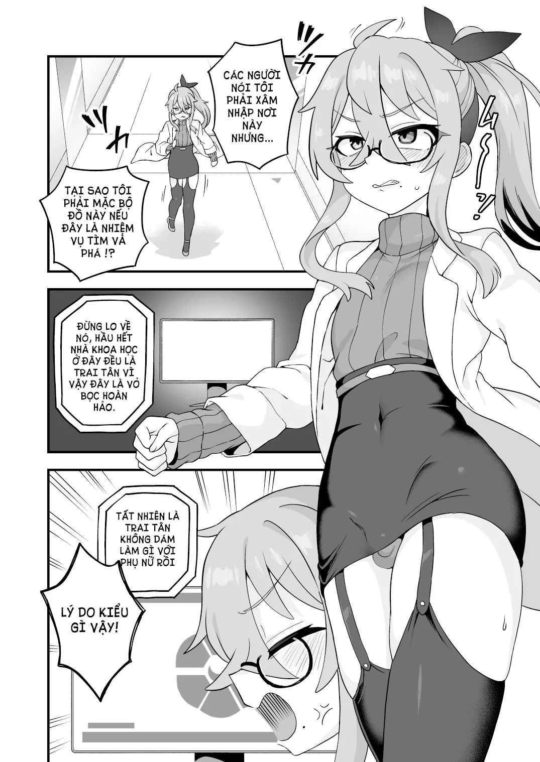 HentaiVN.net - Ảnh 31 - Một điệp viên thiên tài không bao giờ thất bại!! [Tensai supai wa shikujiranai!!] - Oneshot