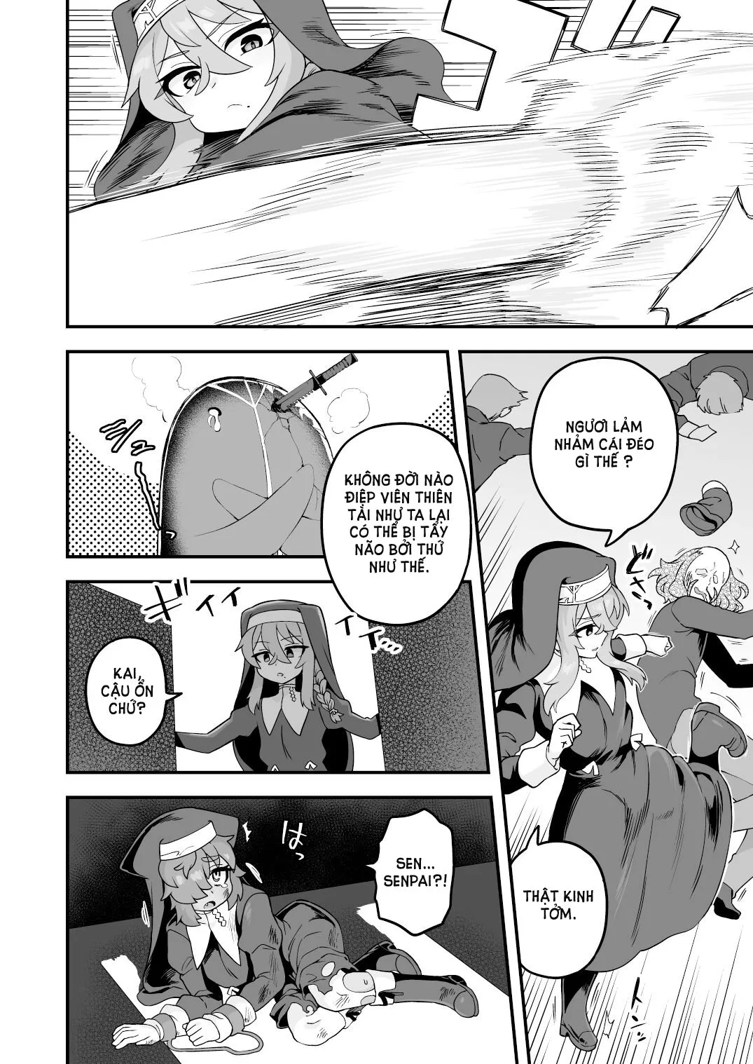 HentaiVN.net - Ảnh 61 - Một điệp viên thiên tài không bao giờ thất bại!! [Tensai supai wa shikujiranai!!] - Oneshot