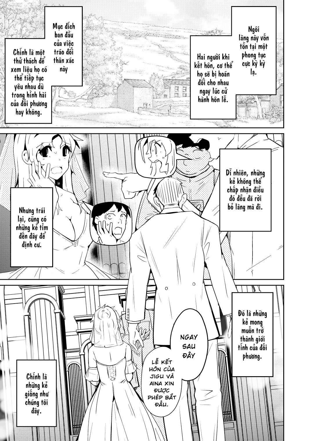 HentaiVN.net - Ảnh 5 - Kekkon shitara danjo ga irekawaru fūshū no mura de saikō no jinsei o - Oneshot