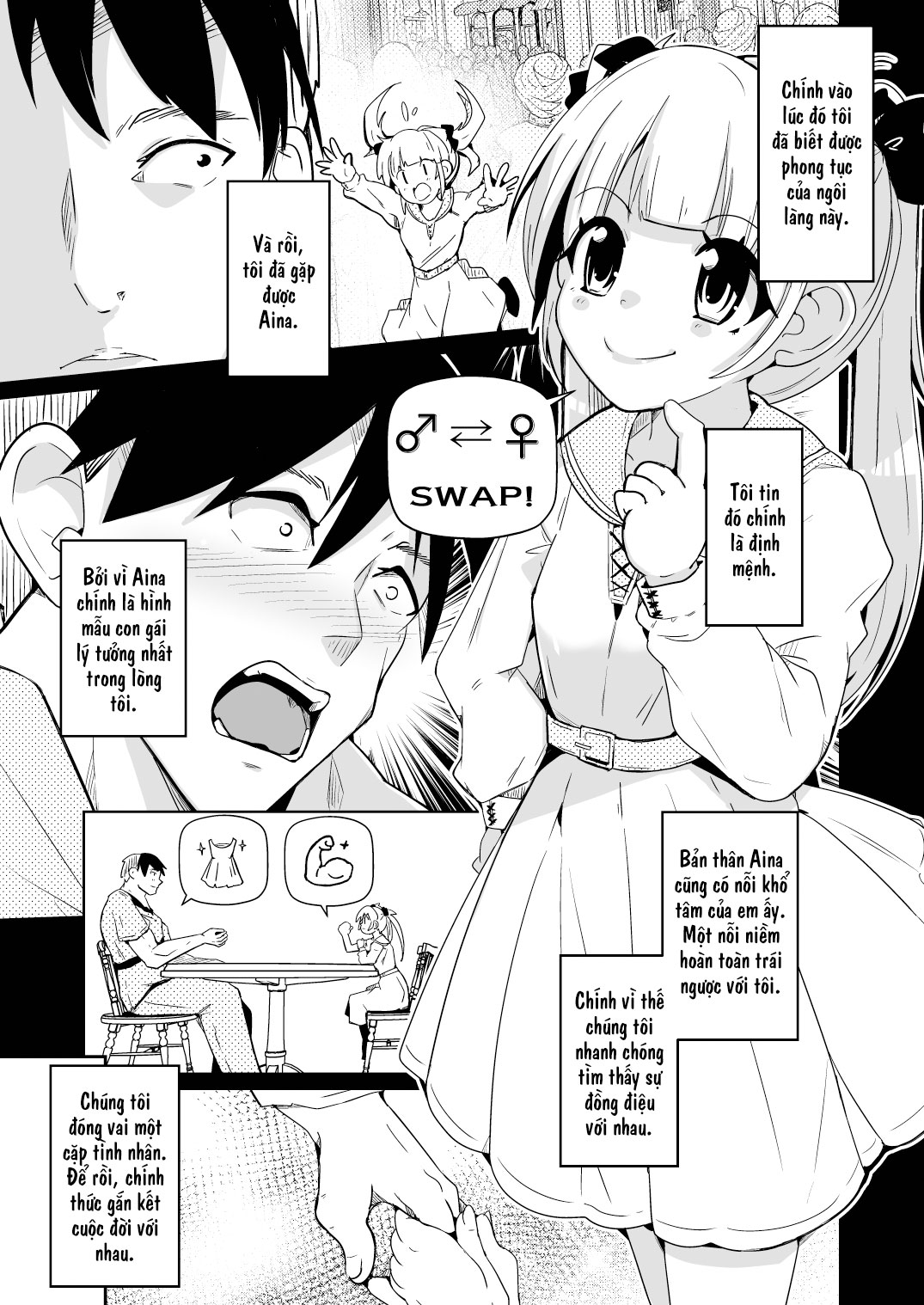 HentaiVN.net - Ảnh 7 - Kekkon shitara danjo ga irekawaru fūshū no mura de saikō no jinsei o - Oneshot