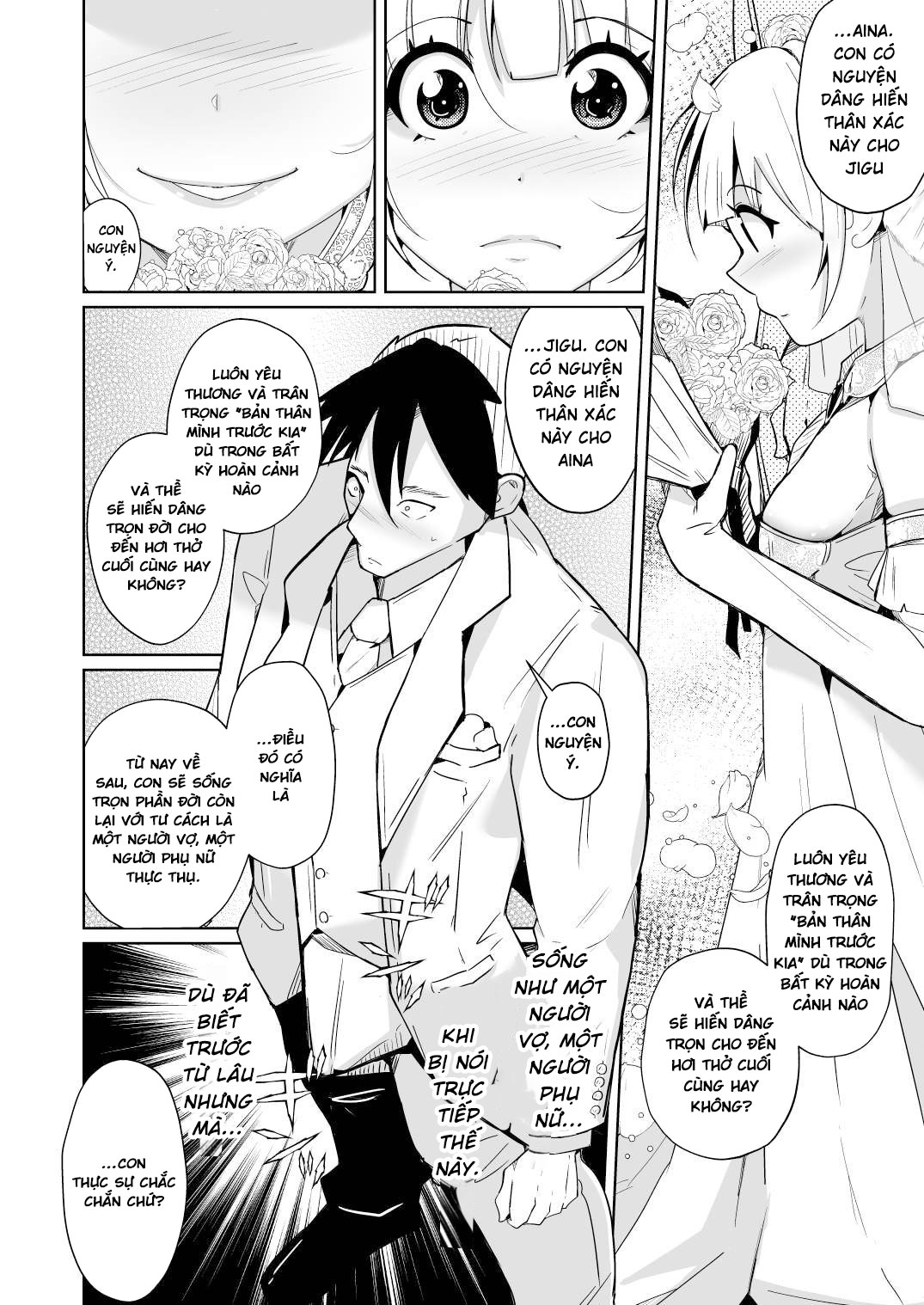 HentaiVN.net - Ảnh 8 - Kekkon shitara danjo ga irekawaru fūshū no mura de saikō no jinsei o - Oneshot