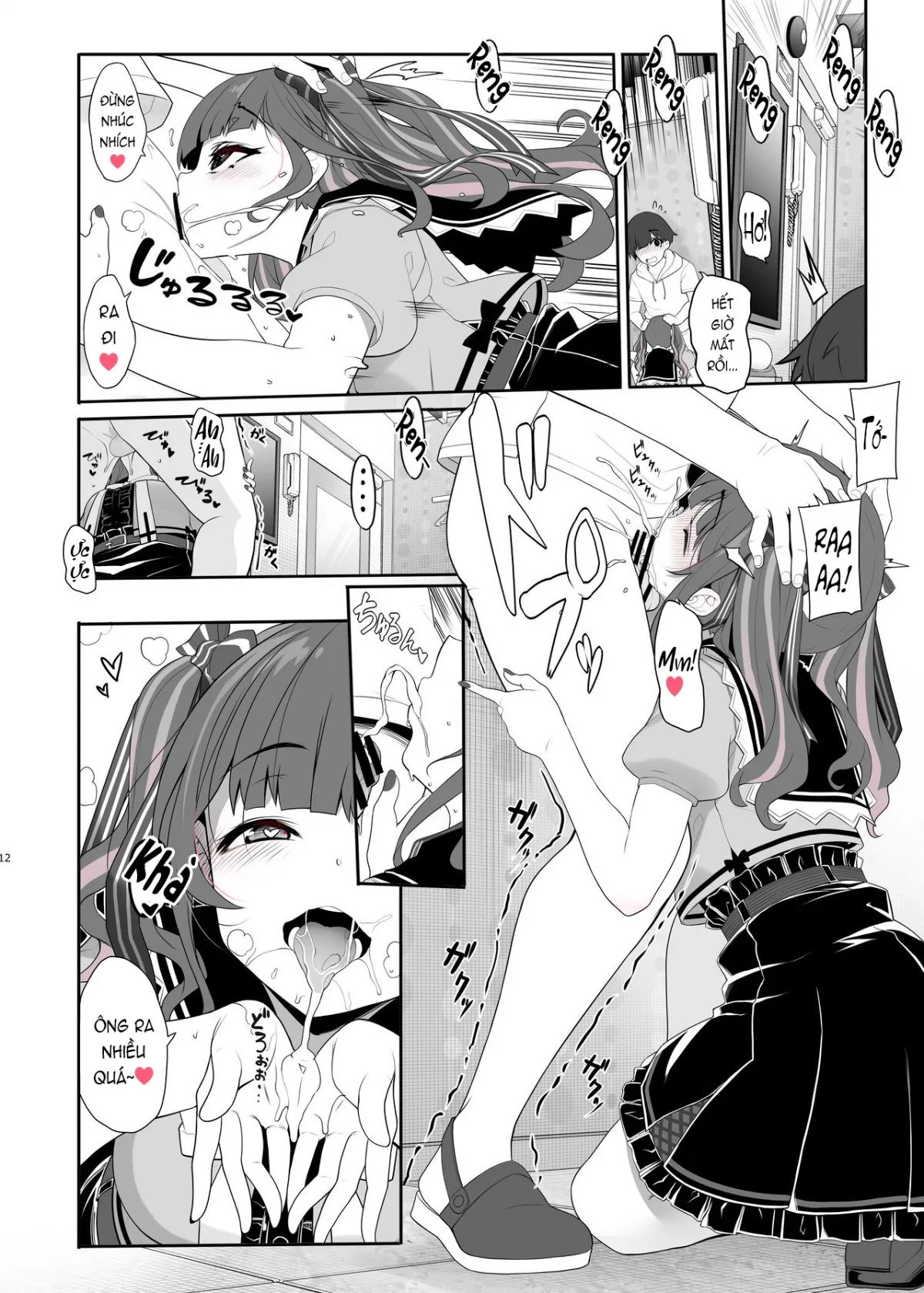 HentaiVN.net - Ảnh 12 - Jiraikei Joshi no Gyakunan Yodooshi Sex [Landmine Girl - Reverse Pick-up and Overnight Sex; Bùng nổ xuyên màn đêm cùng chiến hạm ngầm] - Oneshot