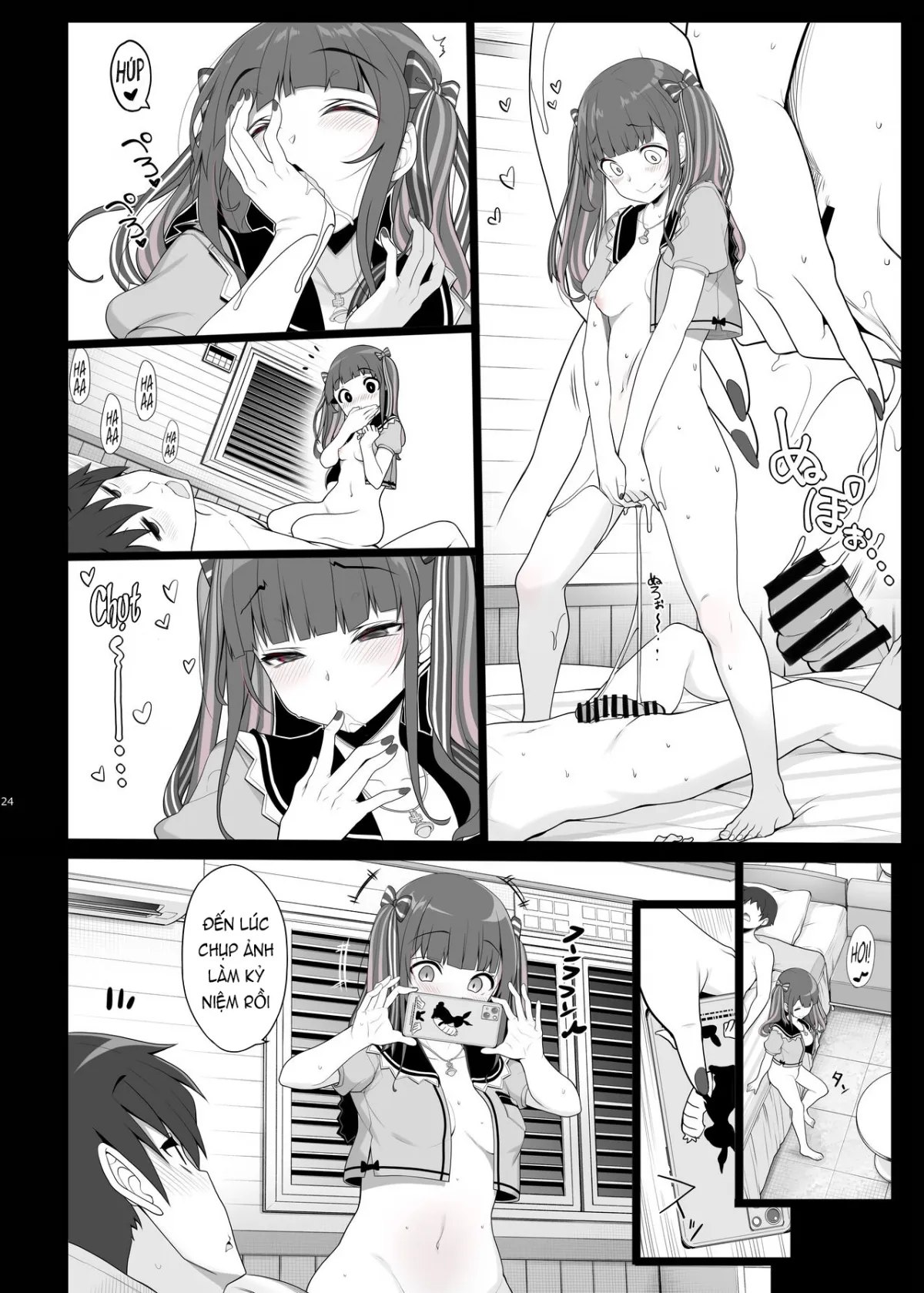 HentaiVN.net - Ảnh 24 - Jiraikei Joshi no Gyakunan Yodooshi Sex [Landmine Girl - Reverse Pick-up and Overnight Sex; Bùng nổ xuyên màn đêm cùng chiến hạm ngầm] - Oneshot