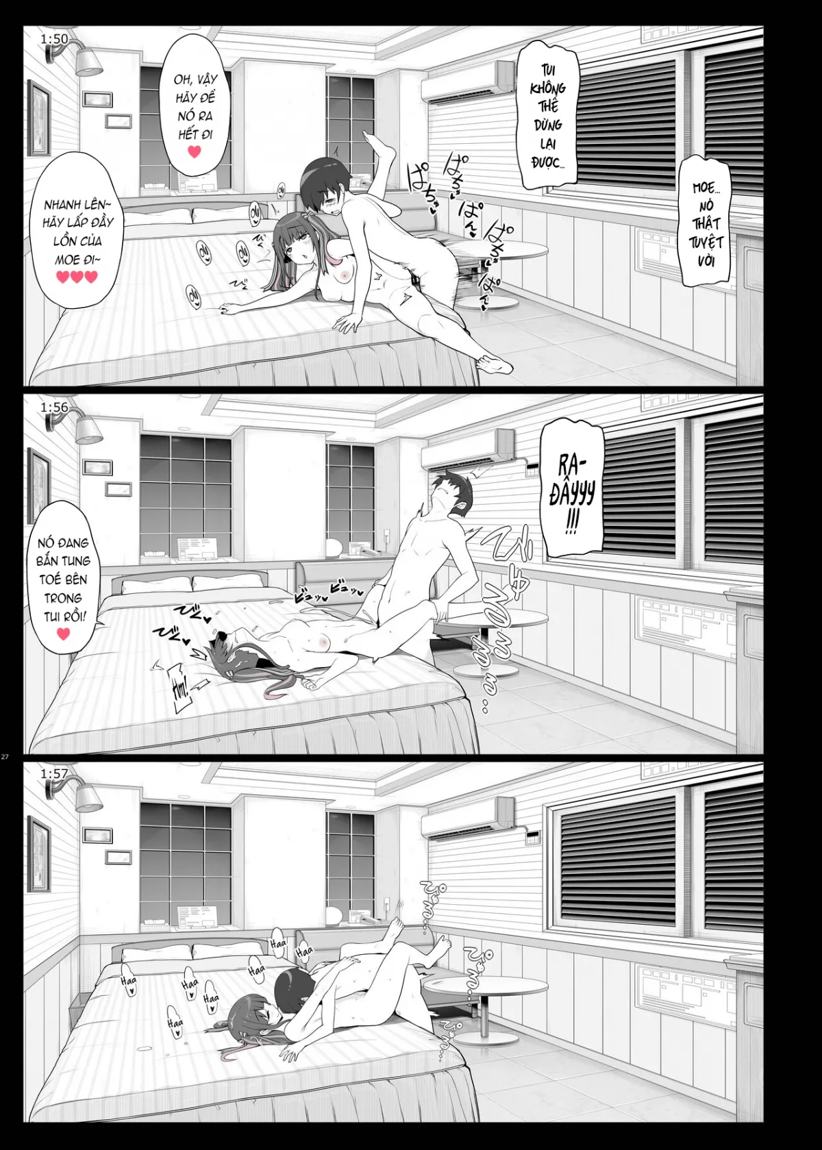 HentaiVN.net - Ảnh 27 - Jiraikei Joshi no Gyakunan Yodooshi Sex [Landmine Girl - Reverse Pick-up and Overnight Sex; Bùng nổ xuyên màn đêm cùng chiến hạm ngầm] - Oneshot