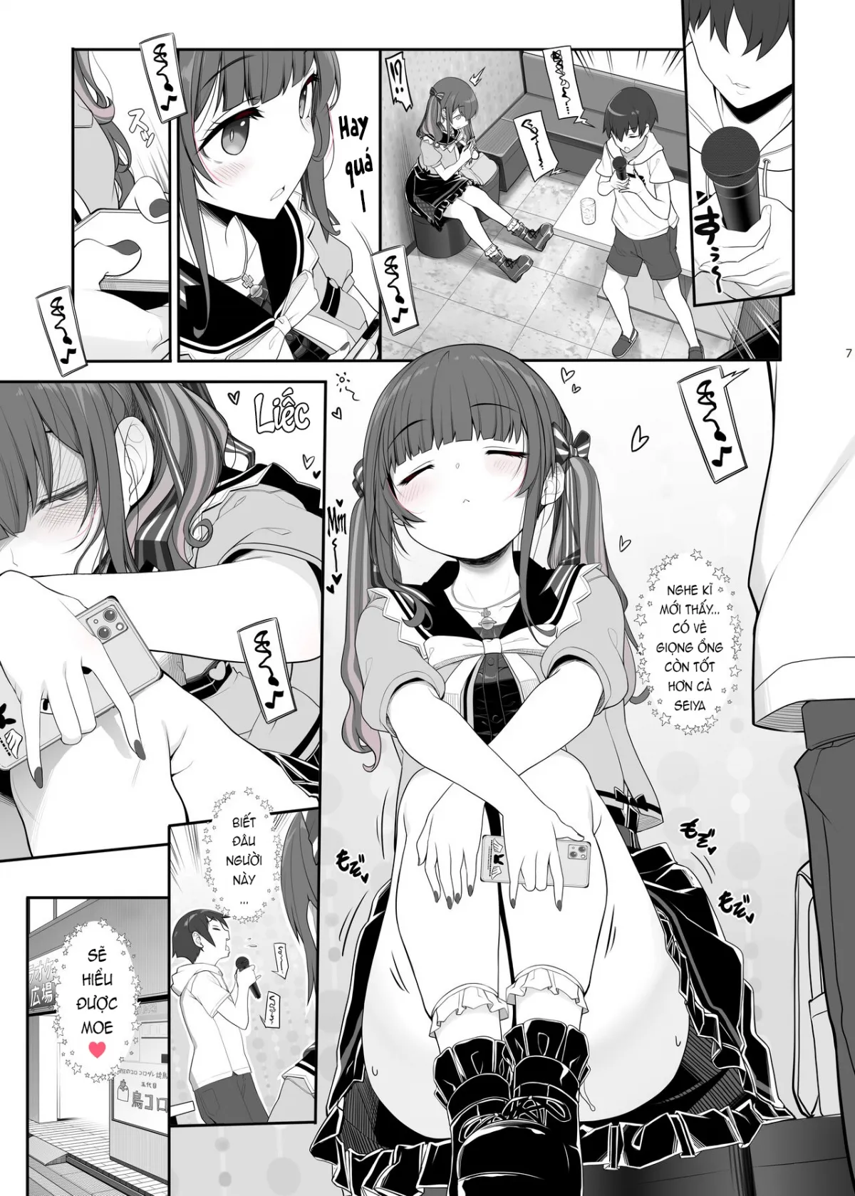 HentaiVN.net - Ảnh 7 - Jiraikei Joshi no Gyakunan Yodooshi Sex [Landmine Girl - Reverse Pick-up and Overnight Sex; Bùng nổ xuyên màn đêm cùng chiến hạm ngầm] - Oneshot