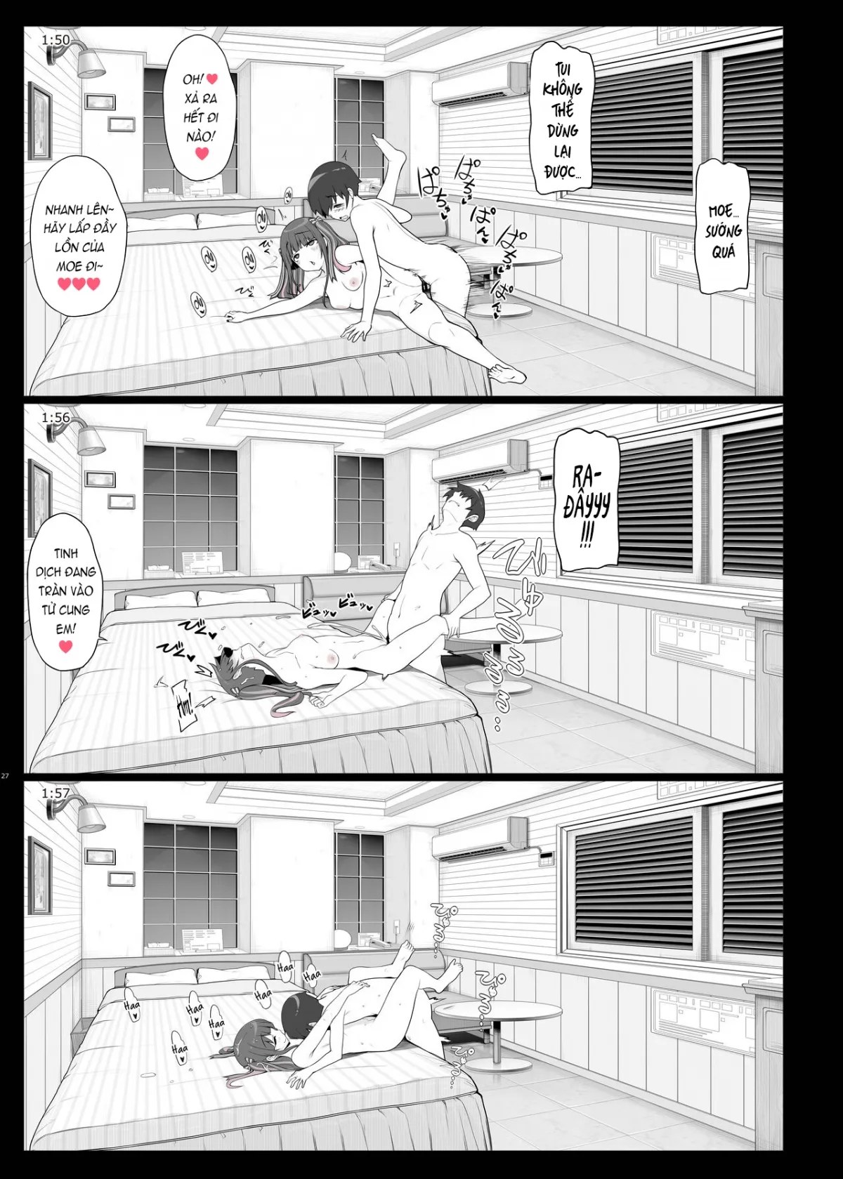 HentaiVN.net - Ảnh 27 - Jiraikei Joshi no Gyakunan Yodooshi Sex [Landmine Girl - Reverse Pick-up and Overnight Sex; Bùng nổ xuyên màn đêm cùng chiến hạm ngầm] - Oneshot - Có một chút chỉnh sửa