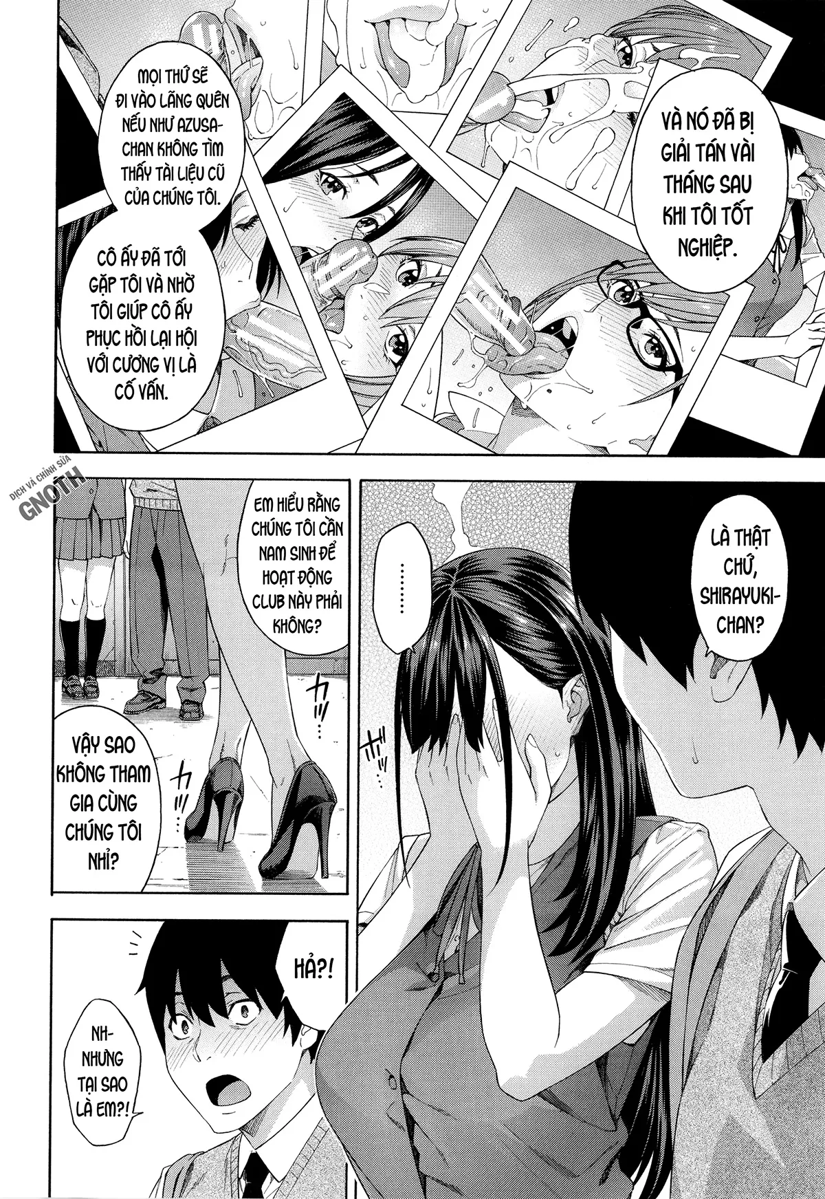 HentaiVN.net - Ảnh 11 - Fallatio Research Department [Fellatio Kenkyuubu] - Chap 1